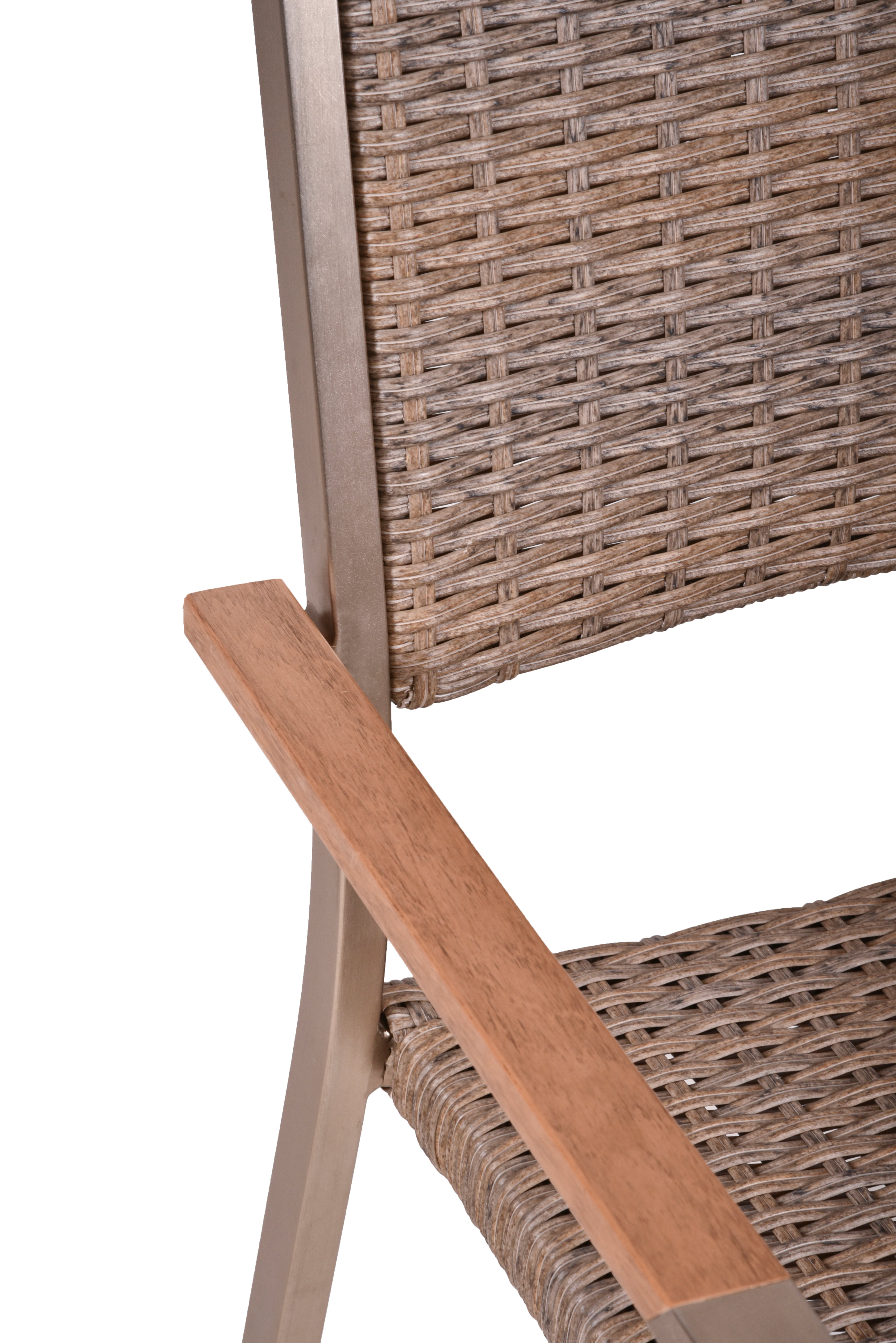 Gartenstuhl Stapelstuhl FLORENCE 2er Set Aluminium Polyrattan von Garden Pleasure