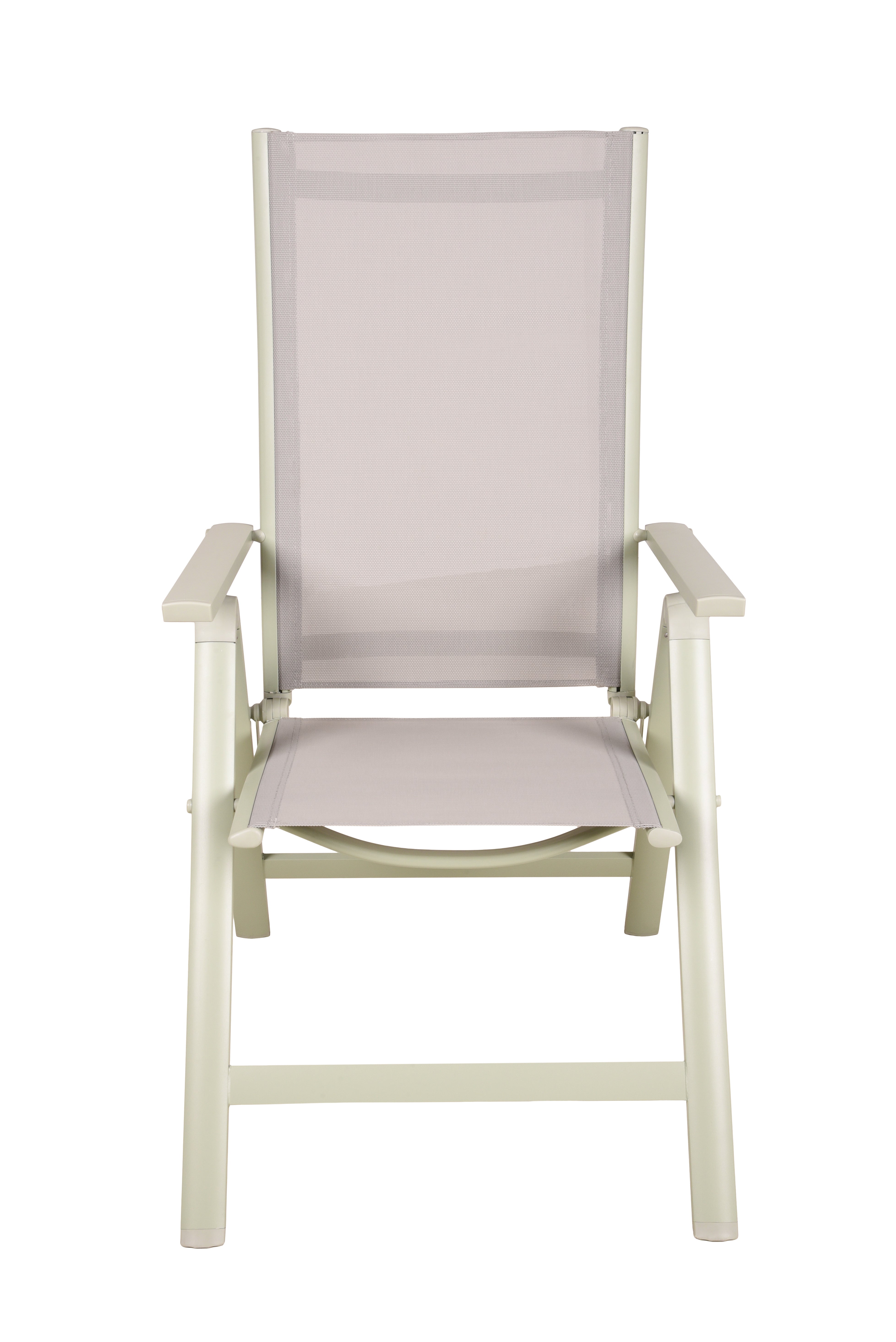 Hochlehner Gartenstuhl LENOLA Klappstuhl Aluminium Hellgrau 2er-Set von Garden Pleasure