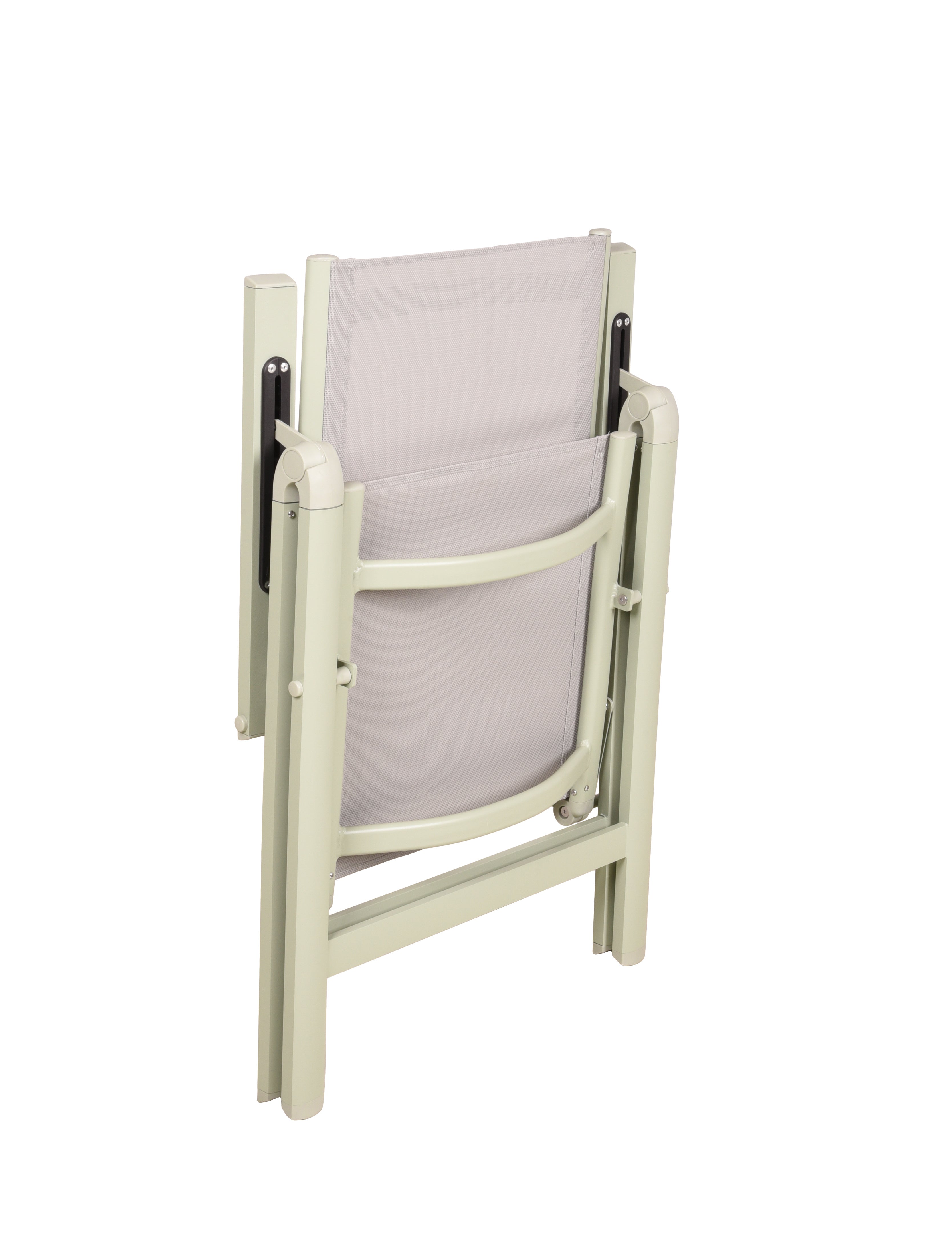 Hochlehner Gartenstuhl LENOLA Klappstuhl Aluminium Hellgrau 2er-Set von Garden Pleasure