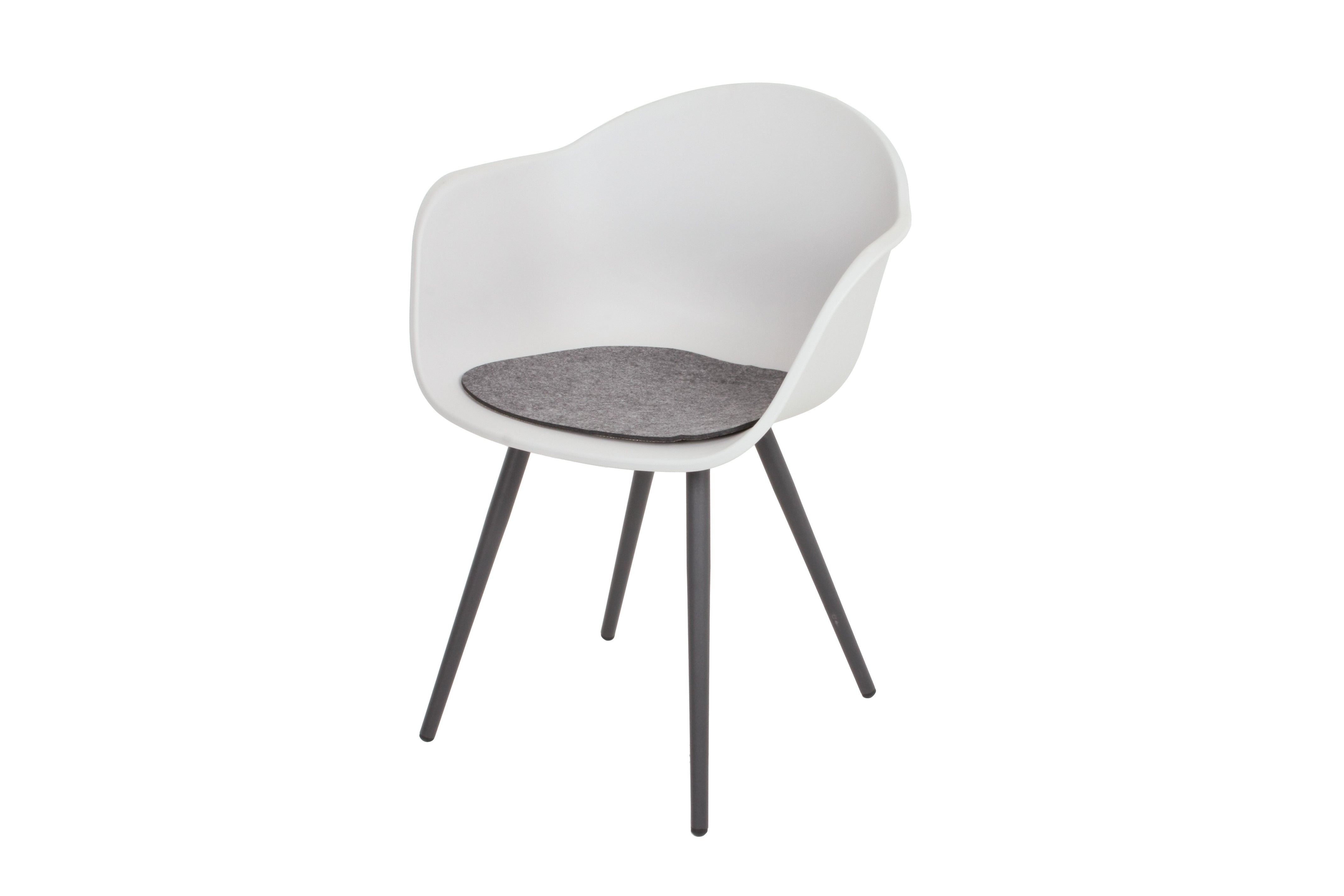 Gartenstuhl Sessel ZARA 4er Set Aluminium mit Kissen modern von Garden Pleasure