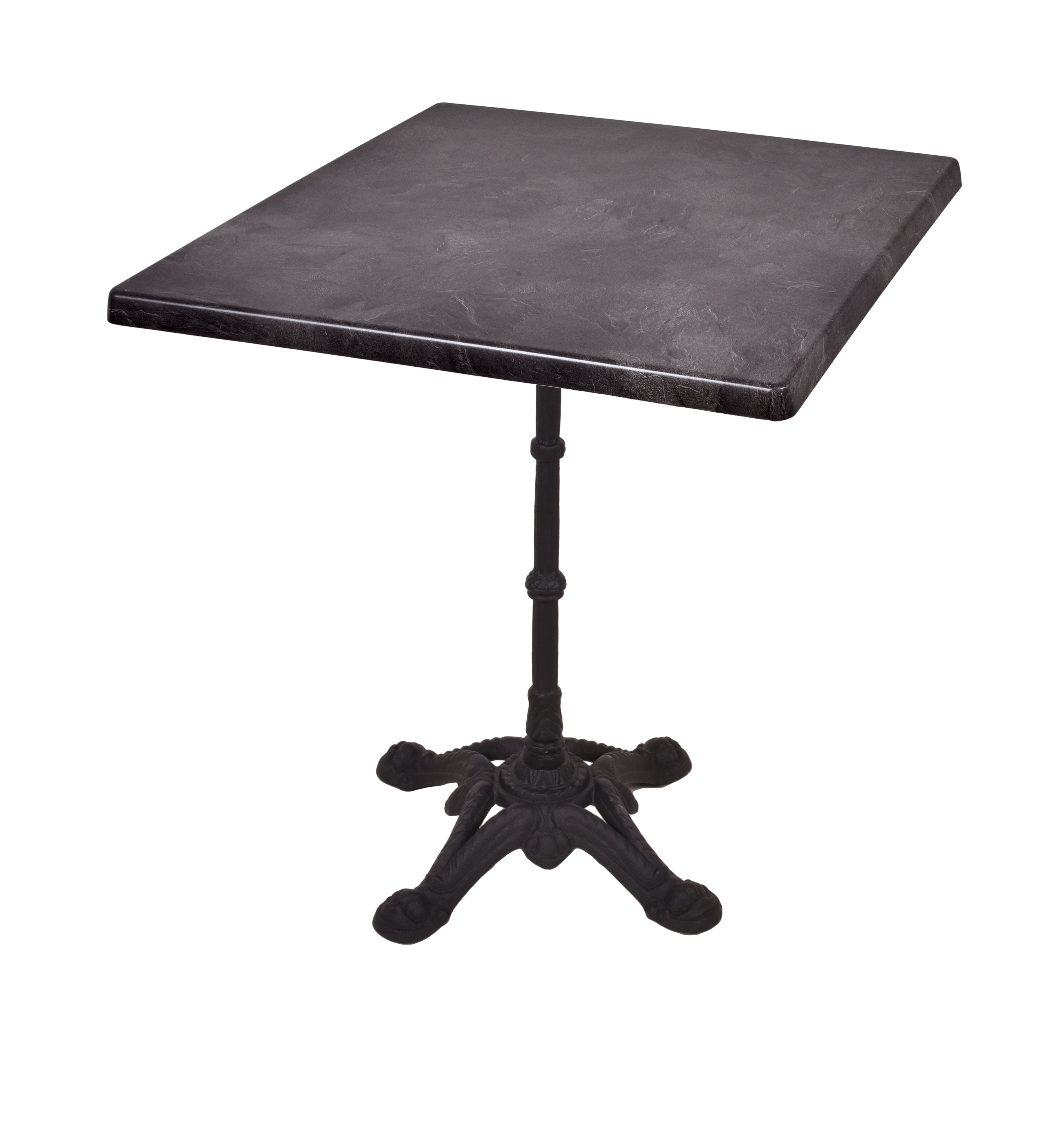 Bistrotisch Gastro-Tisch CIVETTA 70x70 Gusseisen Dark Slate von Garden Pleasure