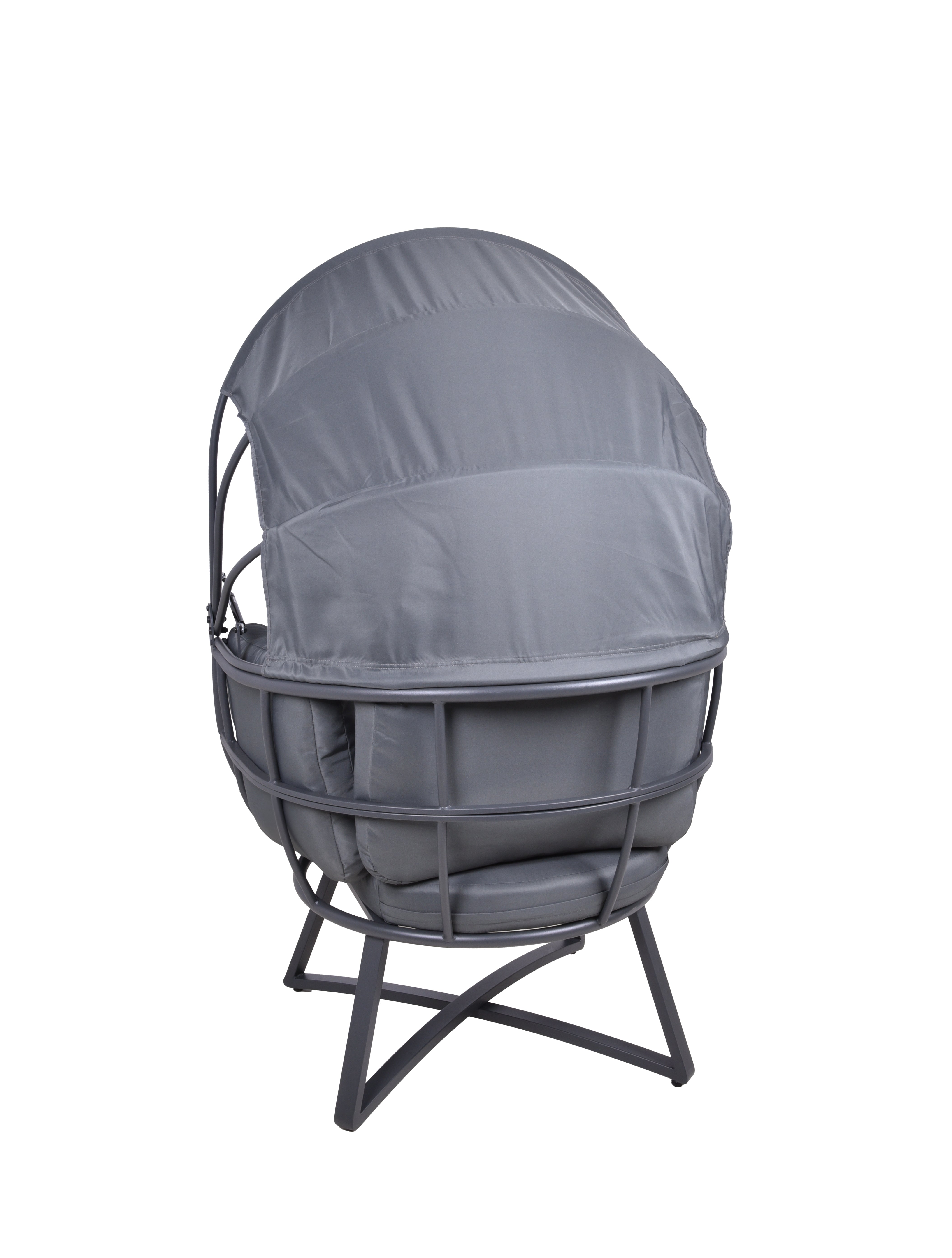 Gartensessel Loungesessel DELOS Hängesessel mit Dach Korb-Sessel von Garden Pleasure