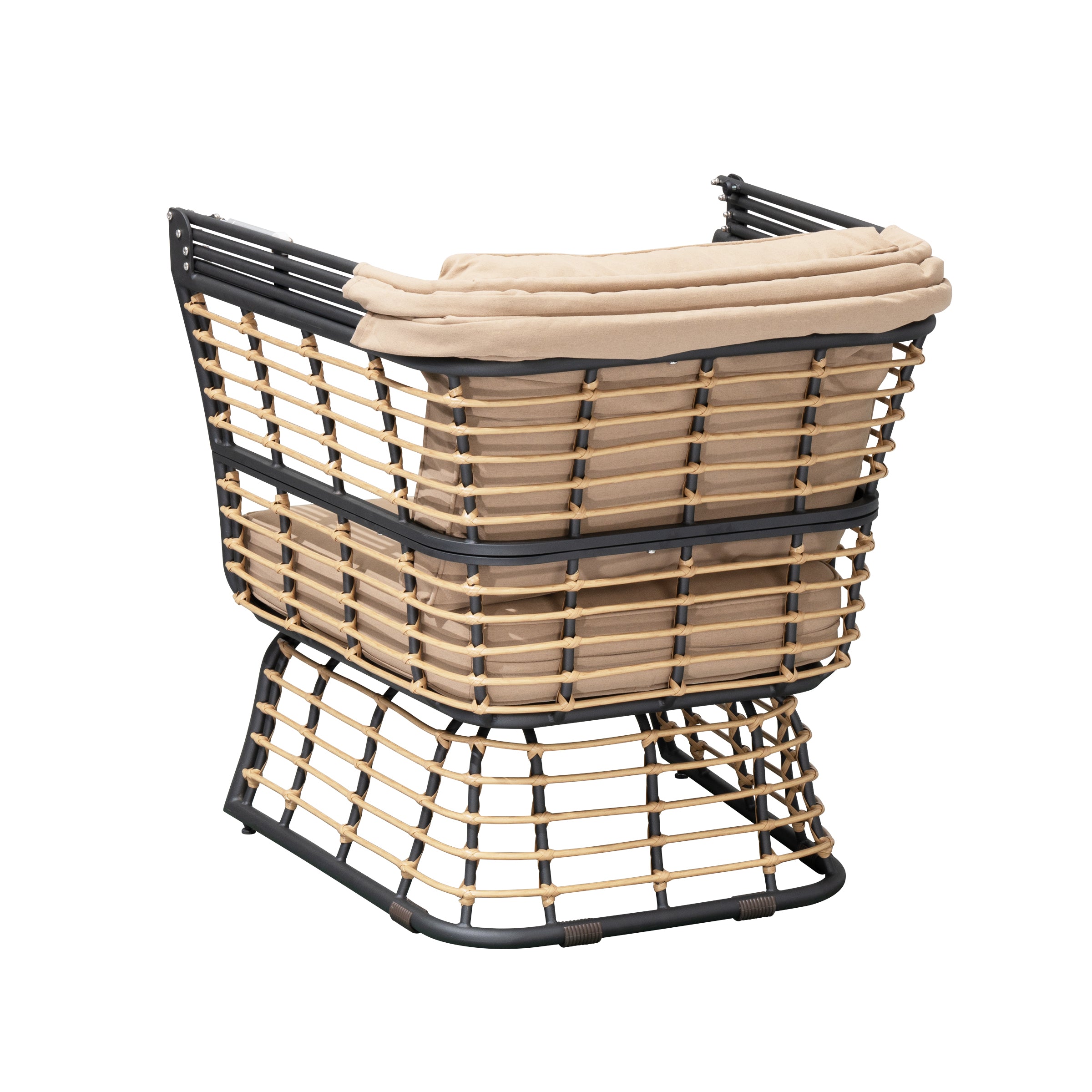 Gartensessel Loungesessel PAROS Hängesessel mit Dach Polstersessel von Garden Pleasure