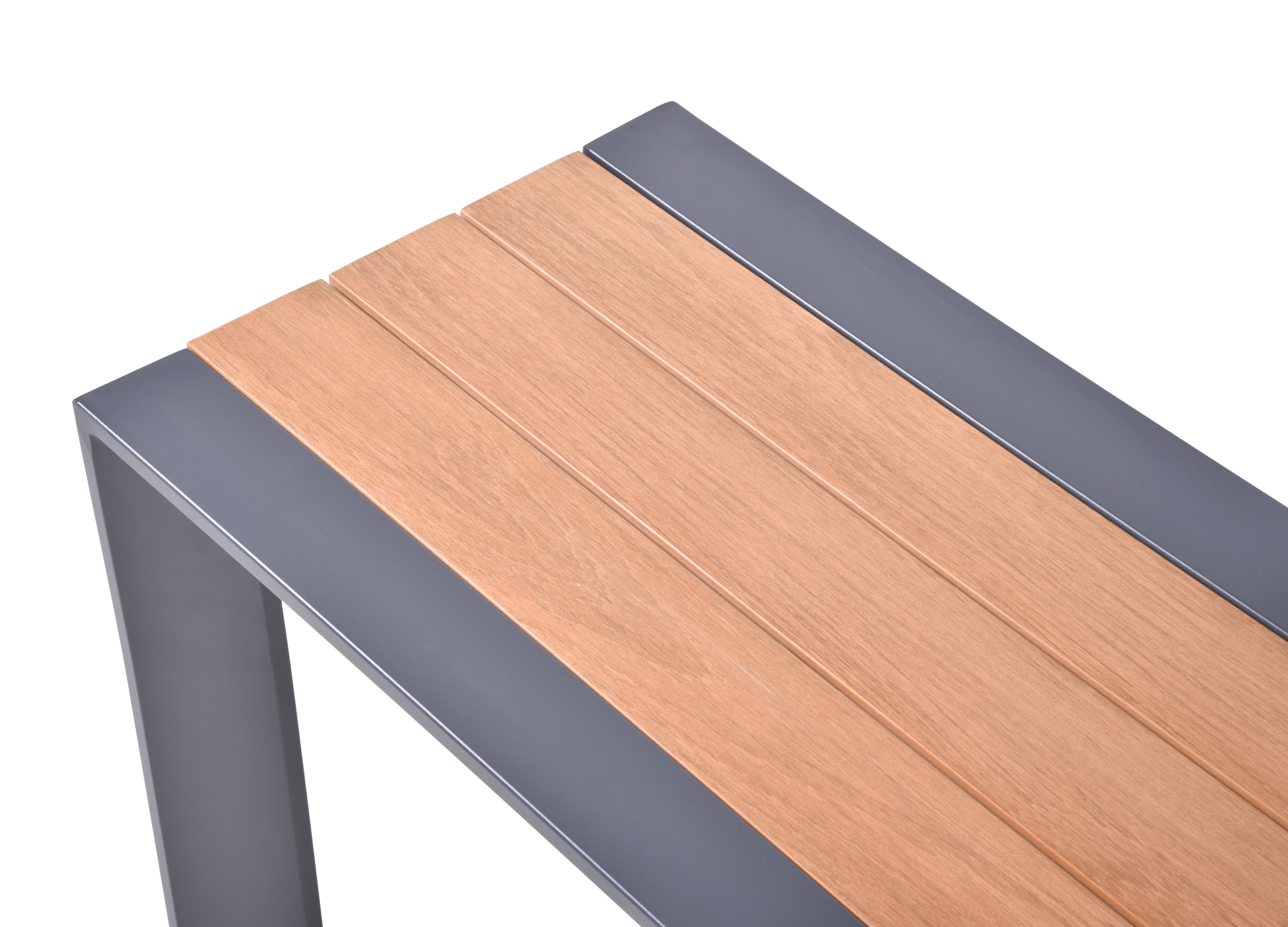 Gartenbank Sitzbank SILEA ohne Lehne Bank modern Holz-Optik von Garden Pleasure