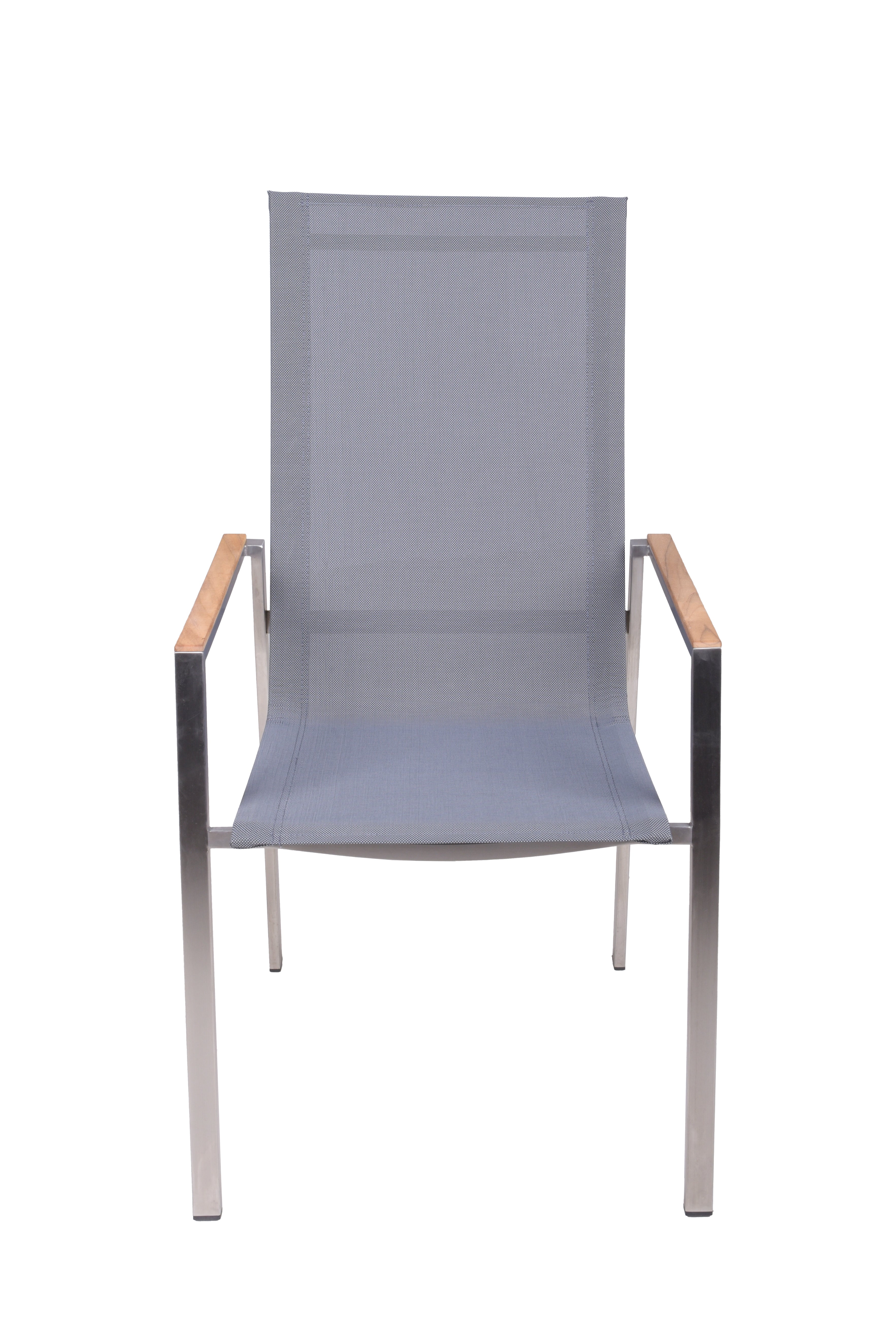 Gartenstuhl Stapelstuhl PAVIA 2er Set Edelstahl Teak von Garden Pleasure