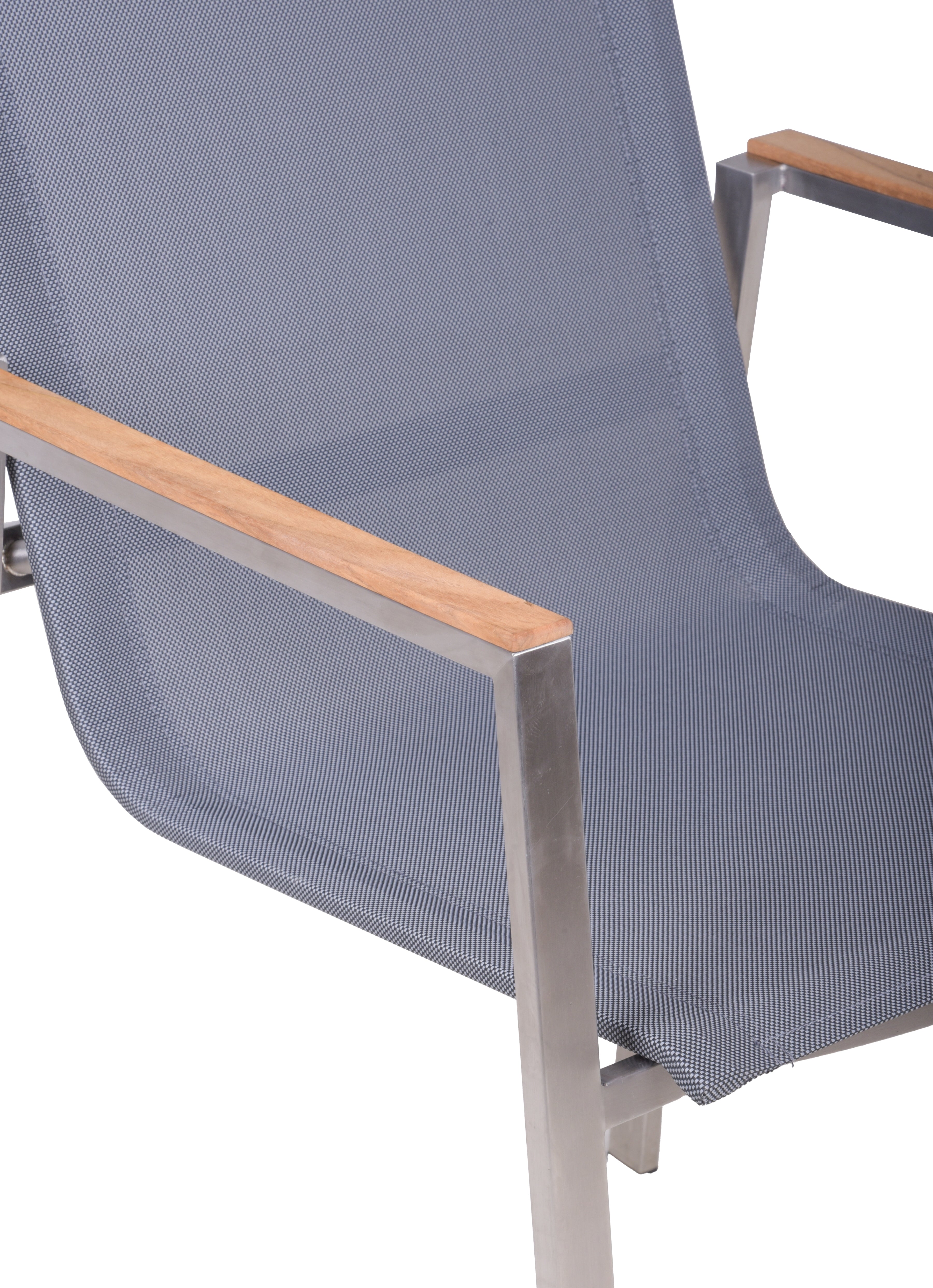 Gartenstuhl Stapelstuhl PAVIA 2er Set Edelstahl Teak von Garden Pleasure