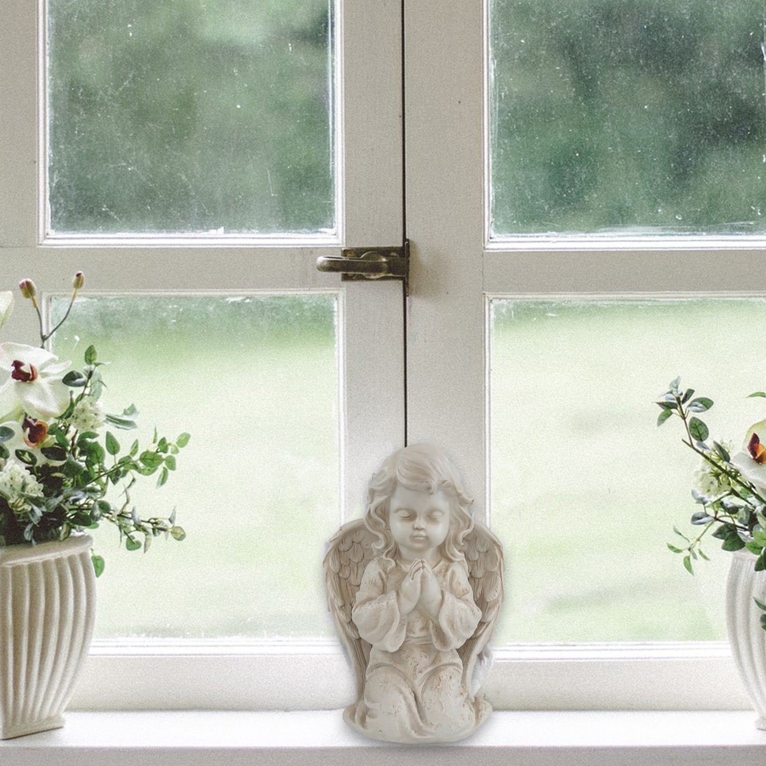 Engel Figur Engelmädchen betend 23 cm Grabengel wetterfest Dekofigur Engel