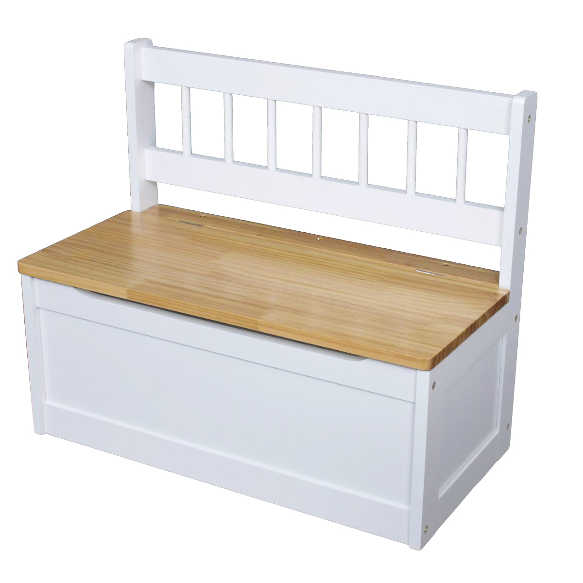 Kinder-Truhenbank Kindersitzbank mit Stauraum 2er Set Holz von Garden Pleasure