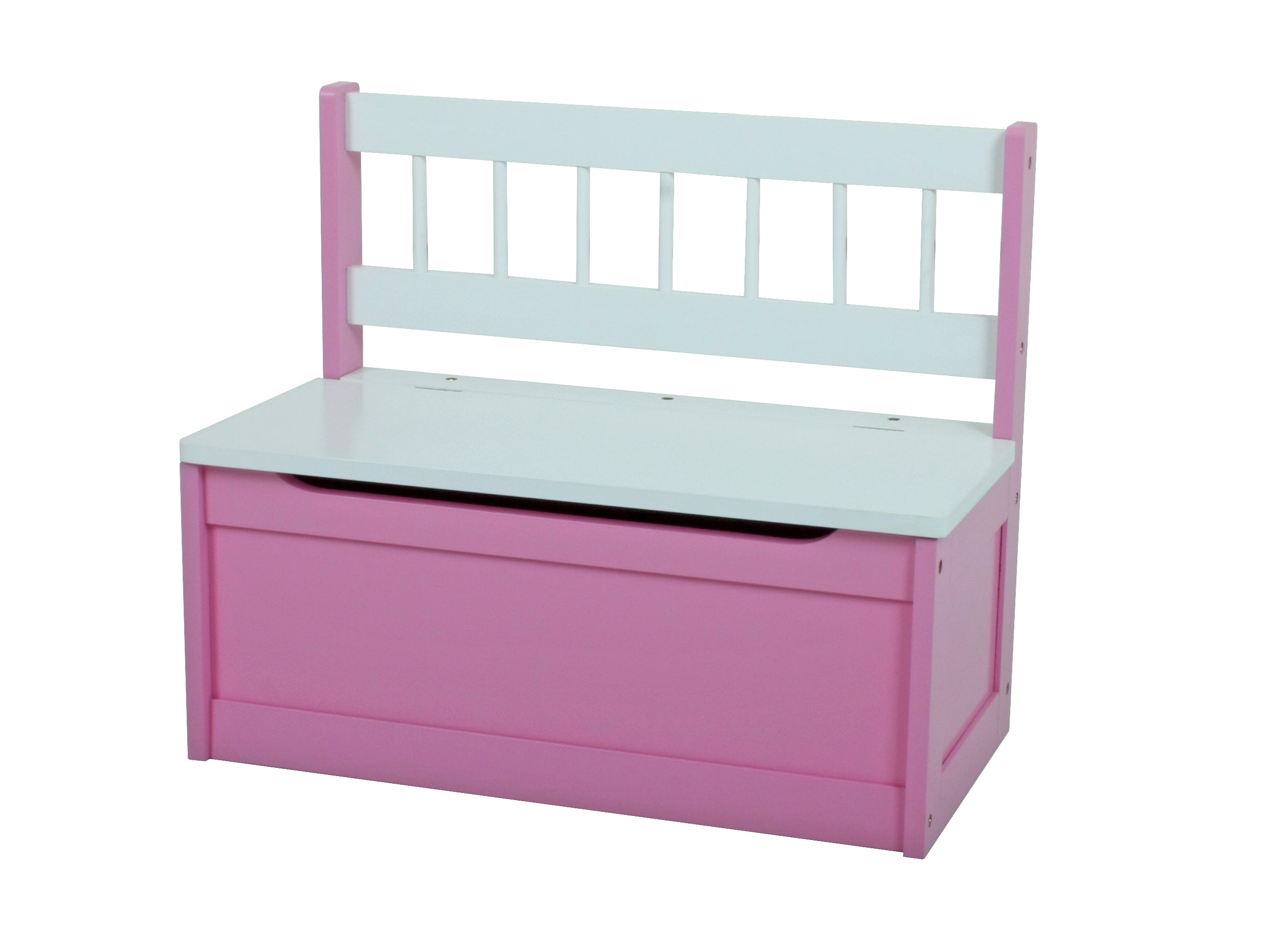 Kinder-Truhenbank Kindersitzbank pink 2er Set mit Stauraum von Garden Pleasure