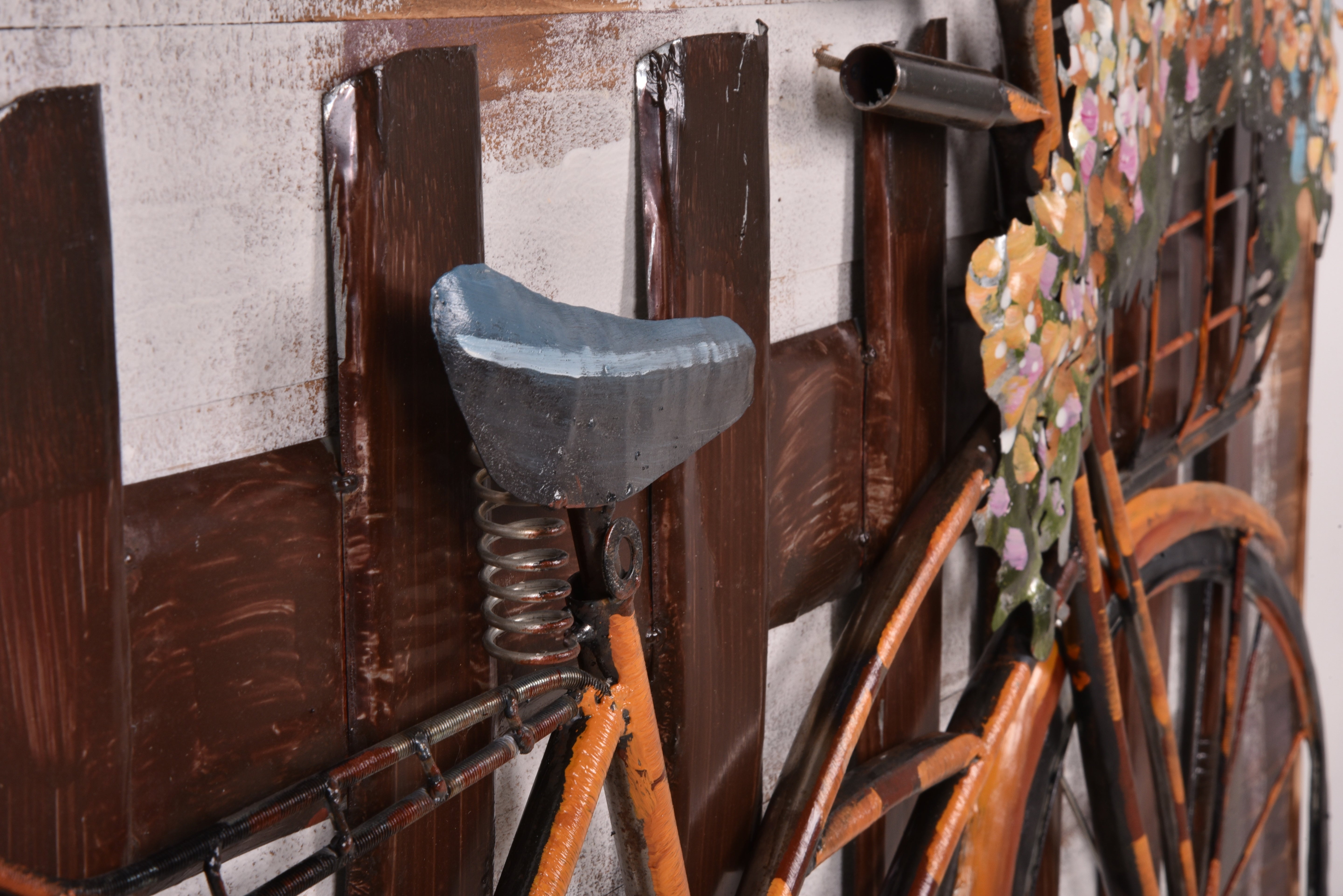 3D Metallbild Fahrrad einzigartiges Wandbild Vintage Wanddeko von Interia Home & Living