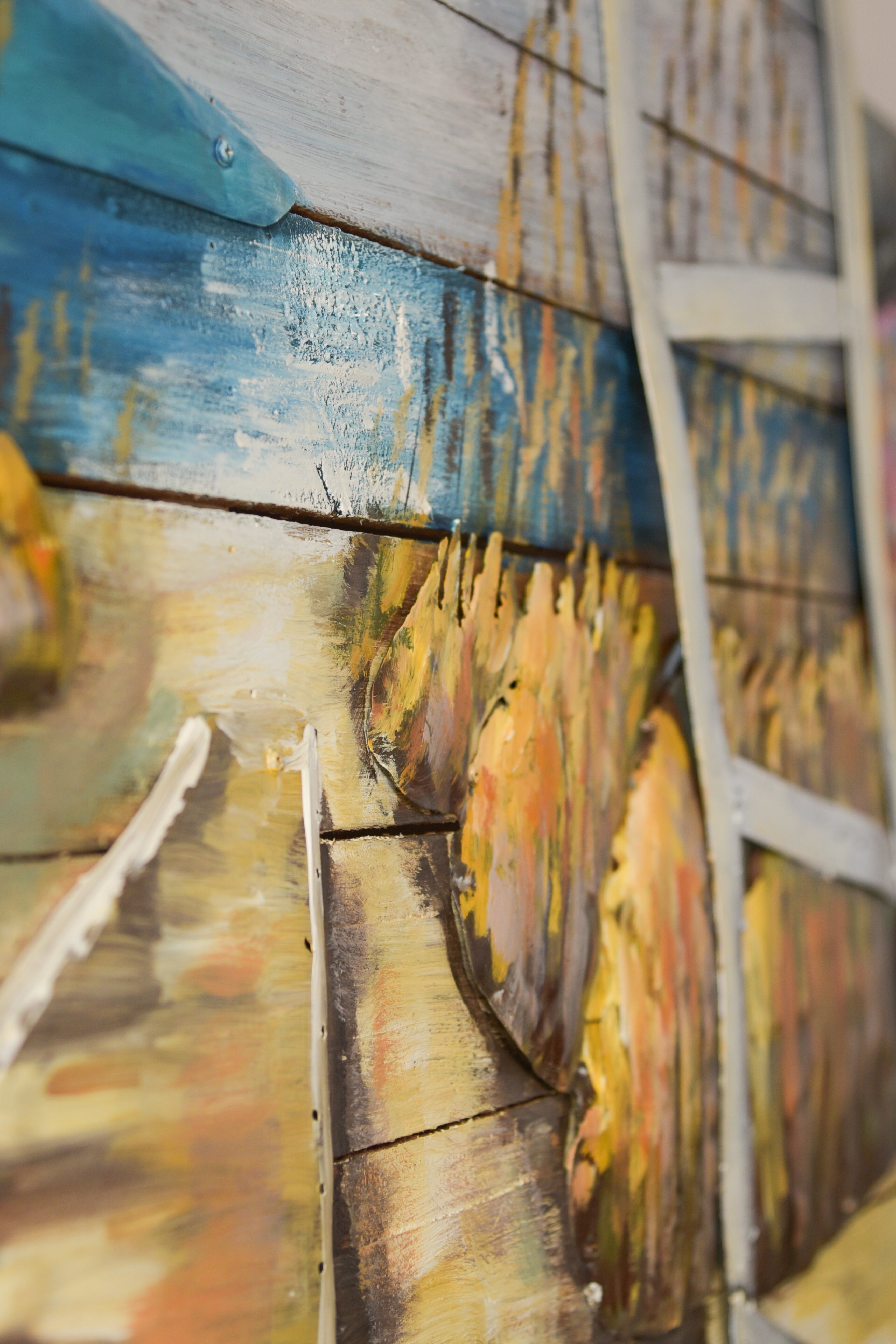 3D Metallbild Meerblick maritimes Wandbild Strand-Deko mit 3D-Effekt von Interia Home & Living