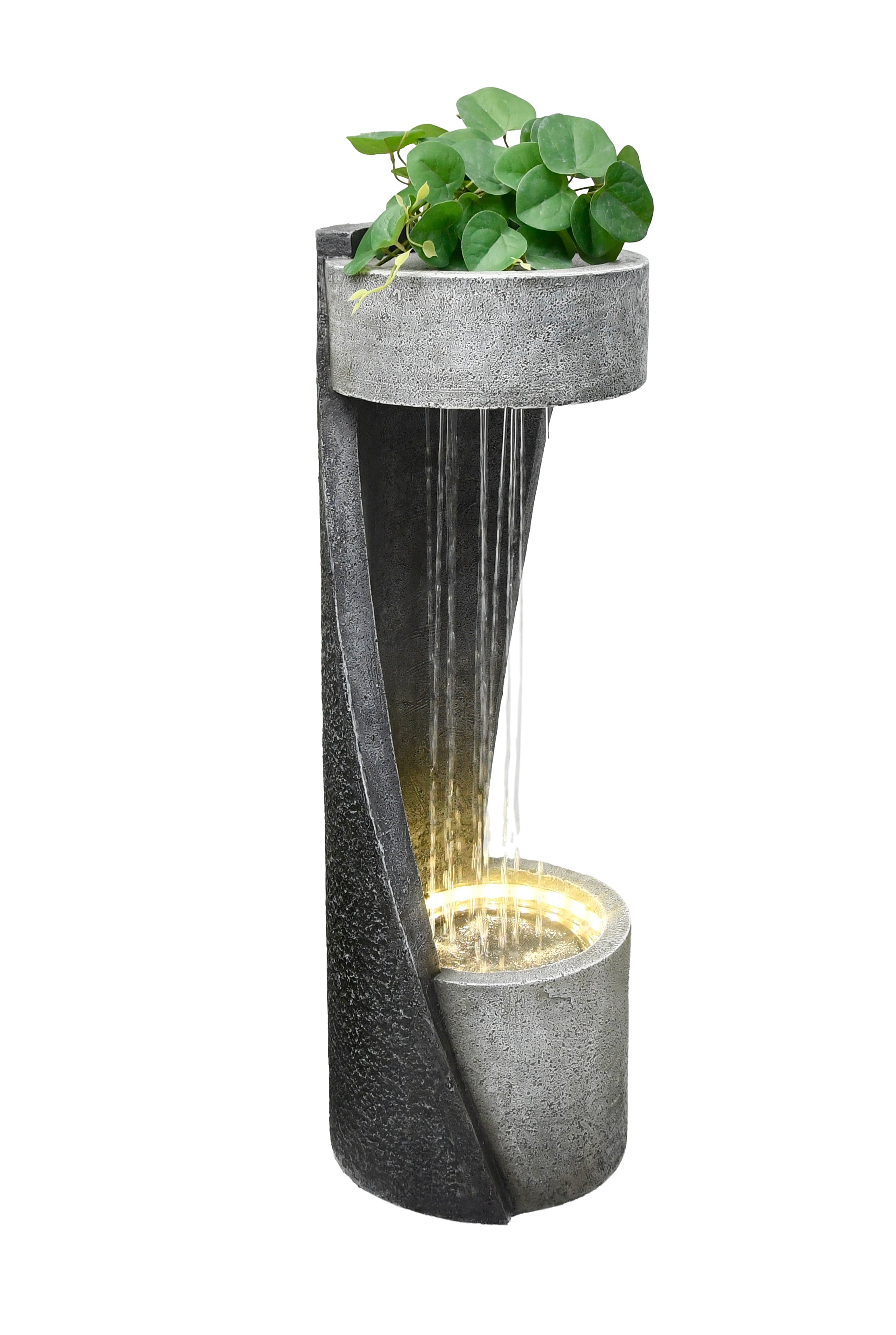 Säulenbrunnen Gartenbrunnen ZELOS LED-Brunnen Wasserspiel Outdoor von Garden Pleasure