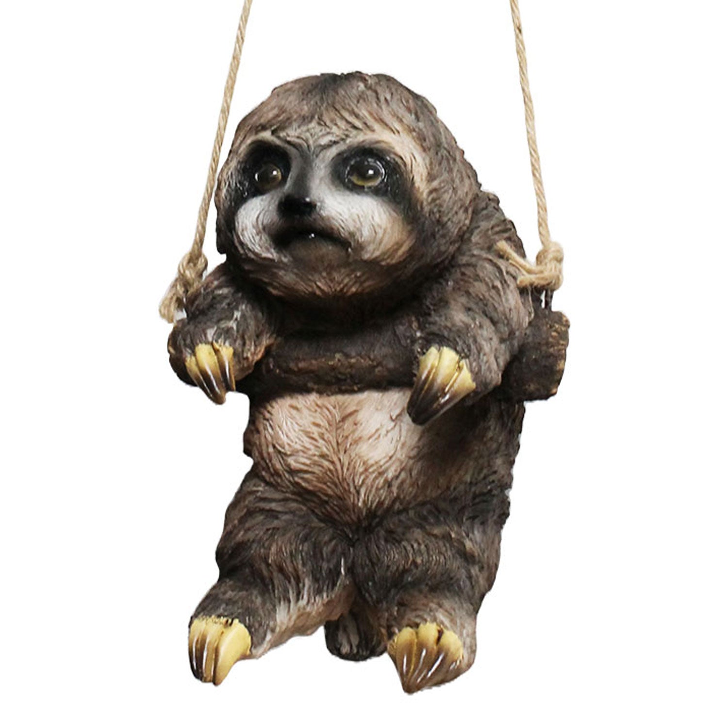 Dekofigur Faultier Josh hängend lebensecht Tierfigur Gartenfigur