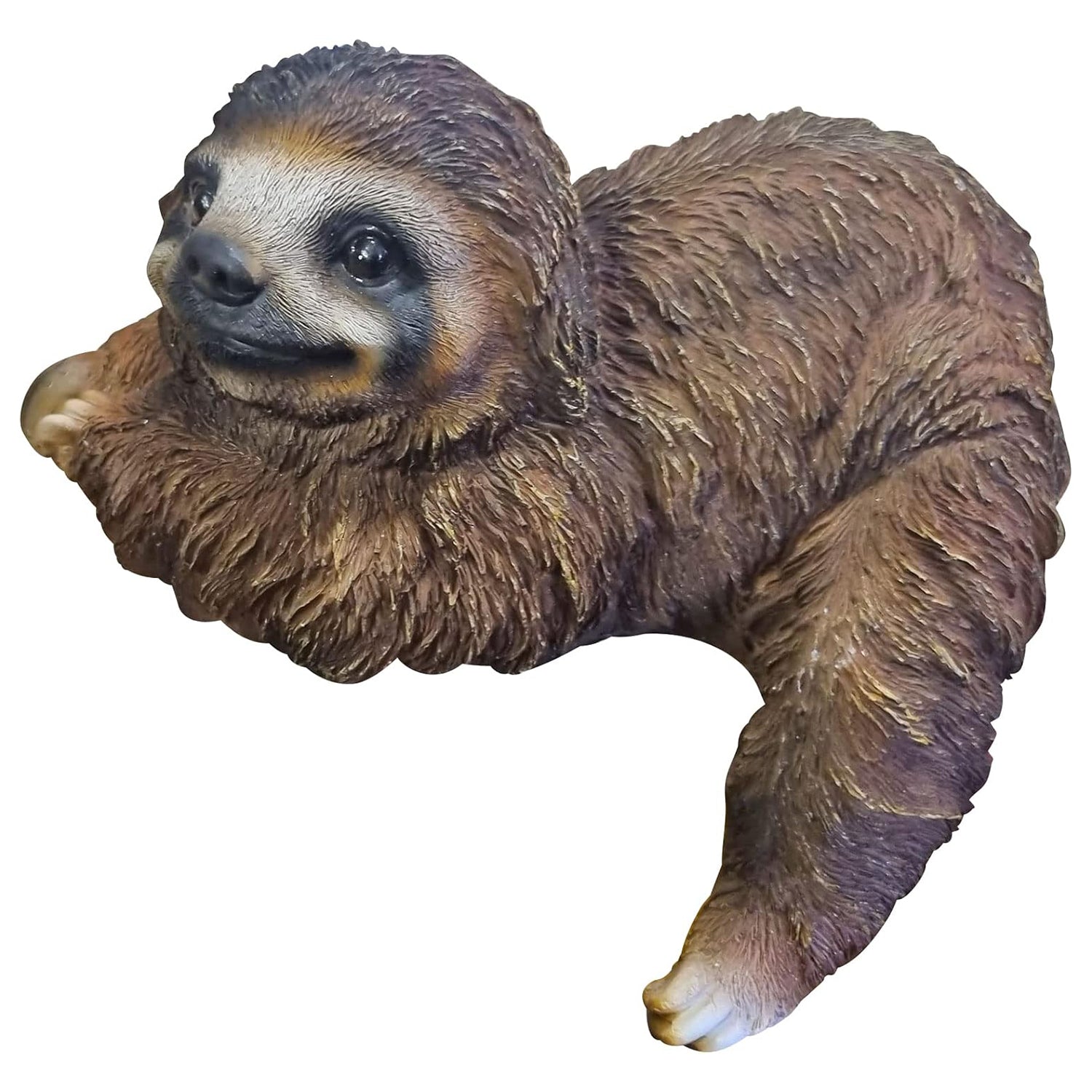 Faultier Faultierfigur Tierfigur Hugo liegend Kantenhocker