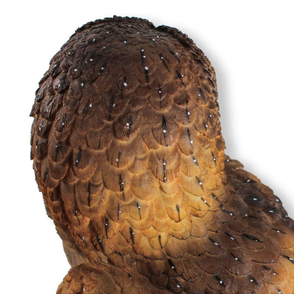 Eulen Eulenfigur Uhu auf Baumstamm Tierfigur Gartenfigur Dekofigur