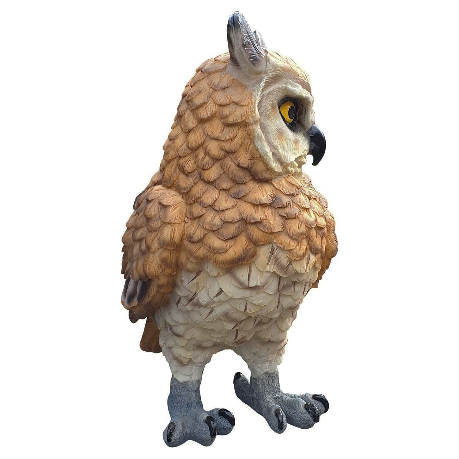 Eule Uhu Kautz Eulenfigur Tierfigur Greifvogel Gartenfigur Dekofigur