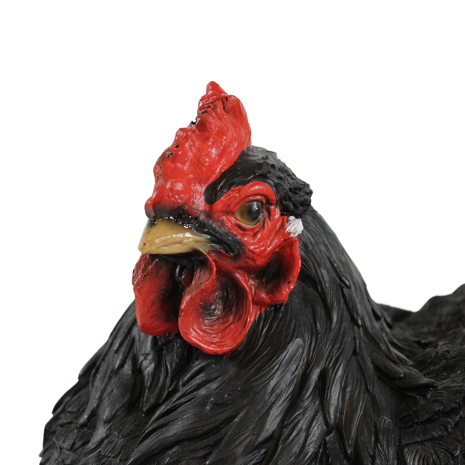 Dekofigur Henne Huhn Berta sitzend lebensecht