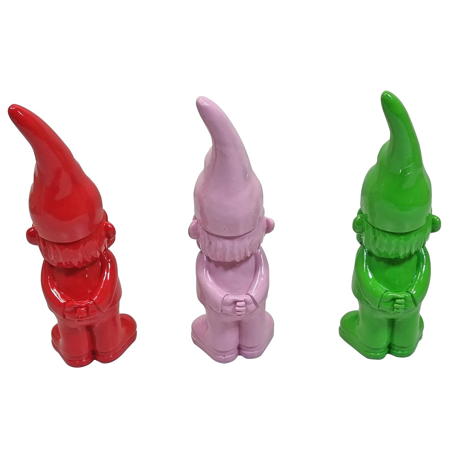 Gartenzwerg bunt Deko Gartenzwerge 3er Set Gartenfigur Zwerg bunte Gartenfiguren