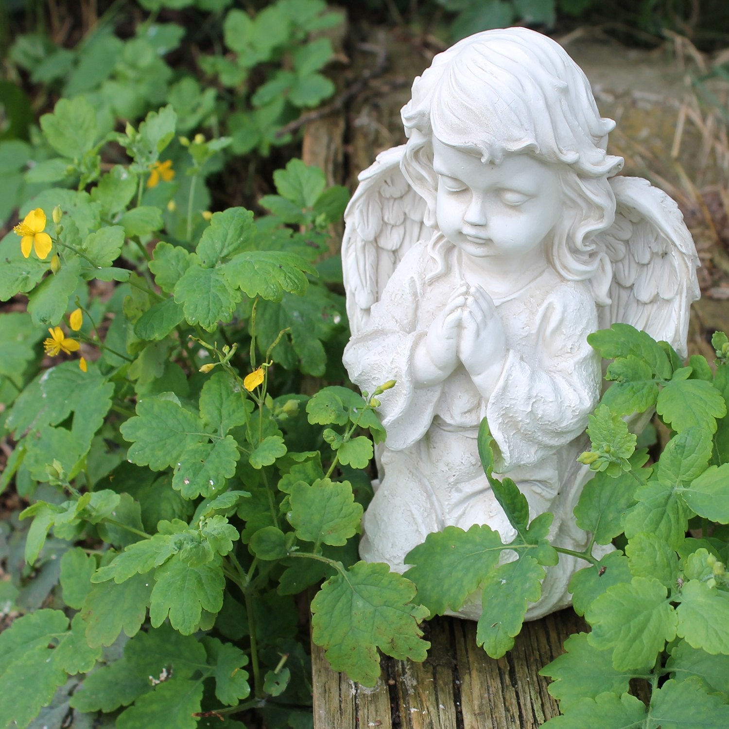 Engel Figur Engelmädchen betend 23 cm Grabengel wetterfest Dekofigur Engel