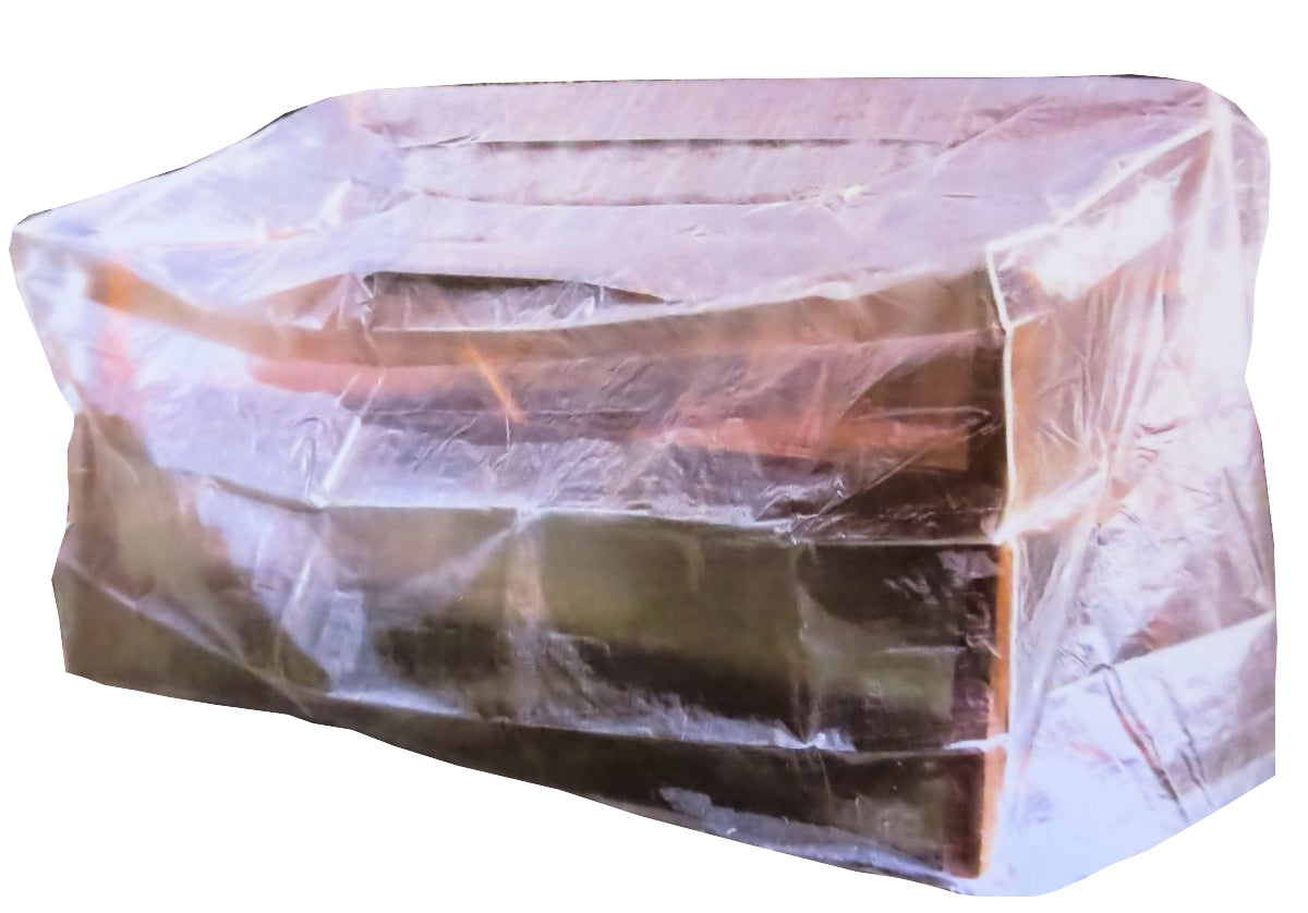 Greenmotion Schutzhülle für Gartenbank 160 cm, transparente Abdeckung aus PE-Bändchengewebe, wetterfest mit Ösen