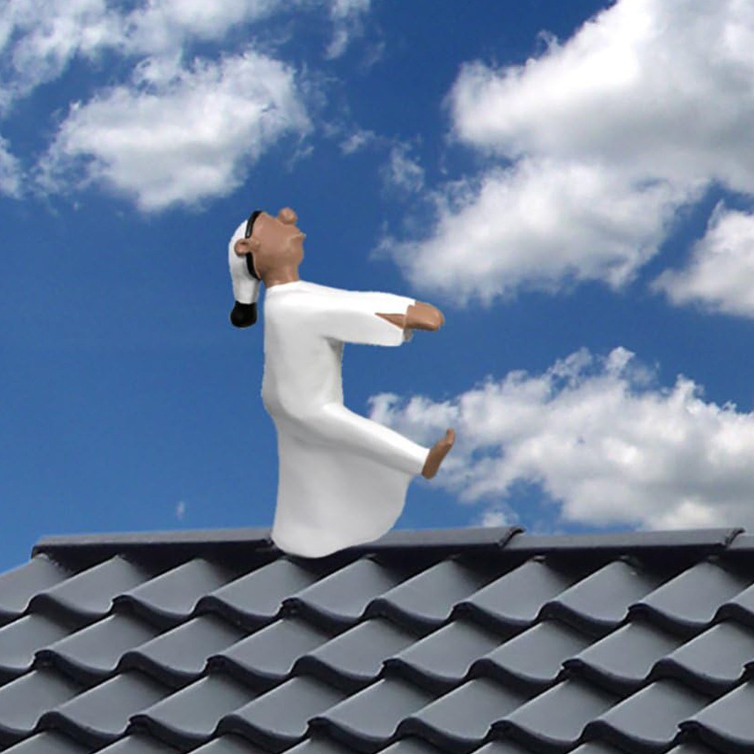 Firstfigur Schlafwandler Figur Hubert Firstschmuck Dachschmuck 52 cm Dachfigur Schlafwandler