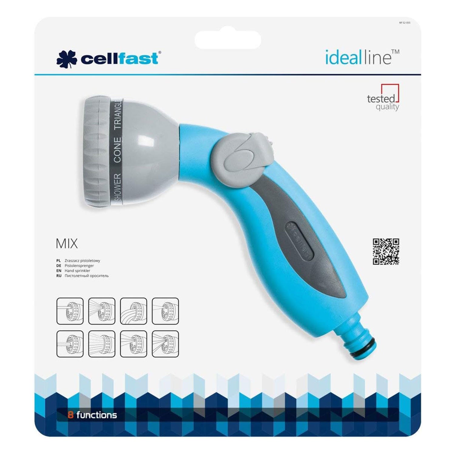 Gartenbrause Gartenschlauch Brause Pistolenbrause Cellfast 52-055 idealline 3/4”