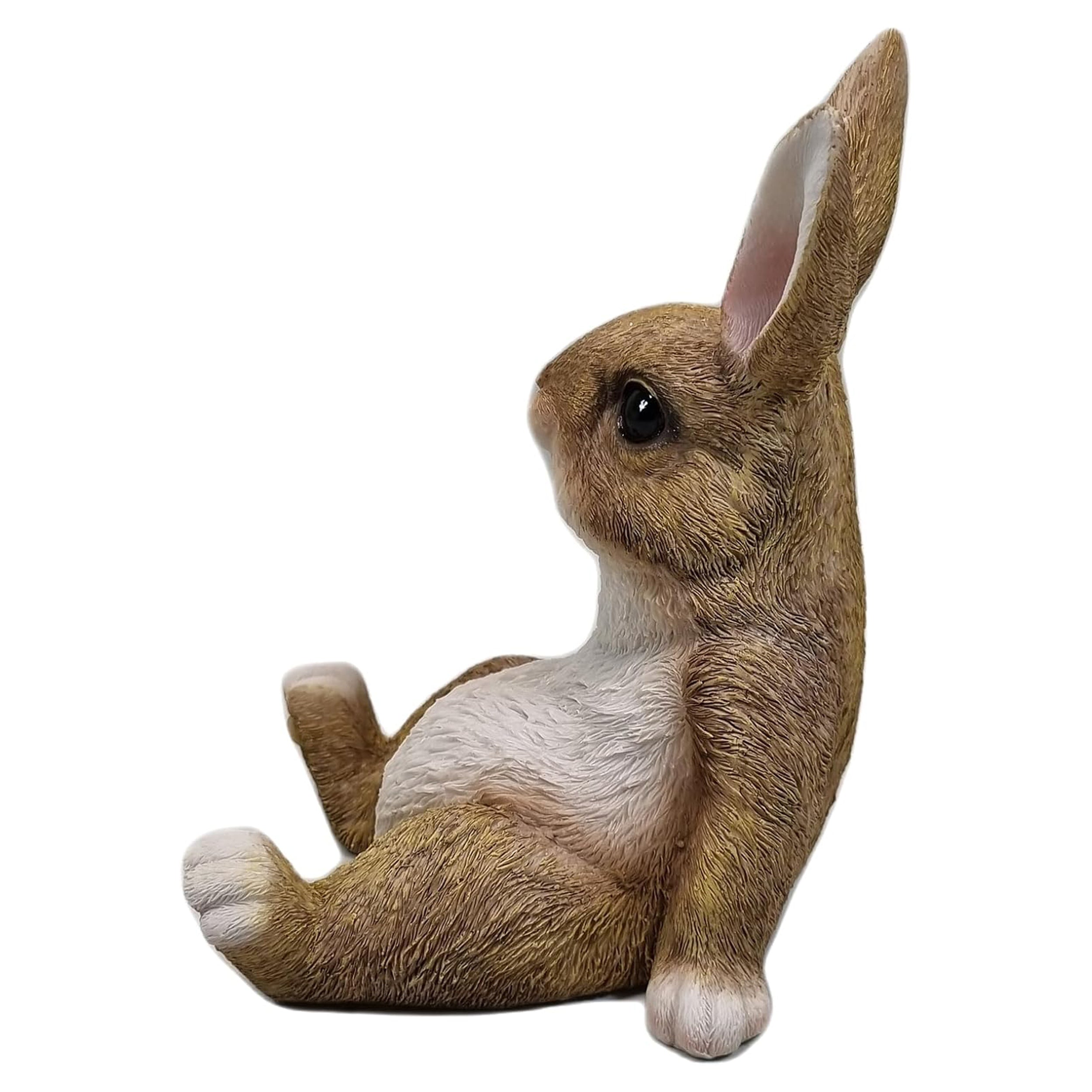 Dekofigur Hase Lars sitzend – Lustige Tierfigur für Garten & Heim