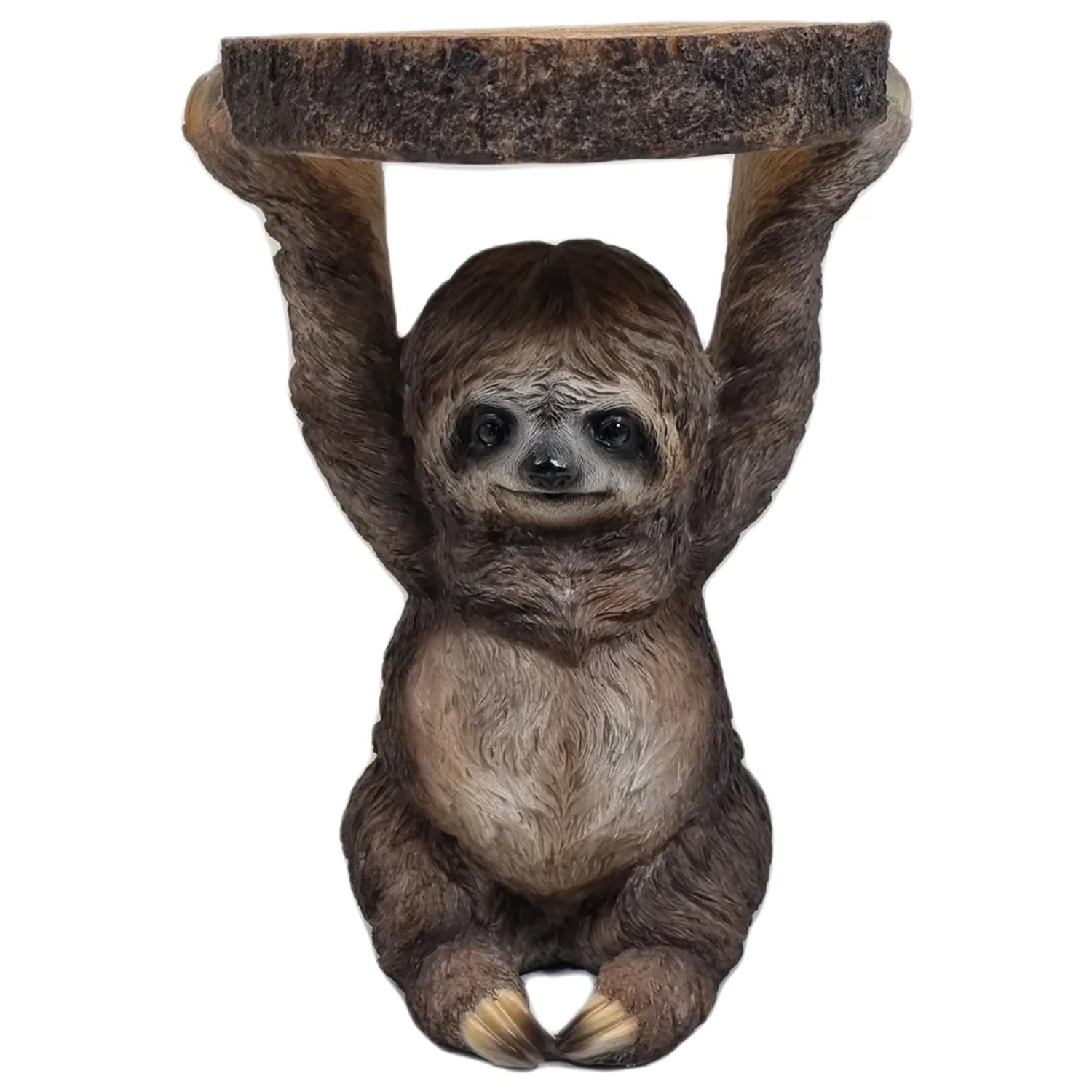 Beistelltisch Outdoor und Indoor | Faultier Tisch Faultier Deko Beistelltisch für Pflanzen | Faultier Figuren