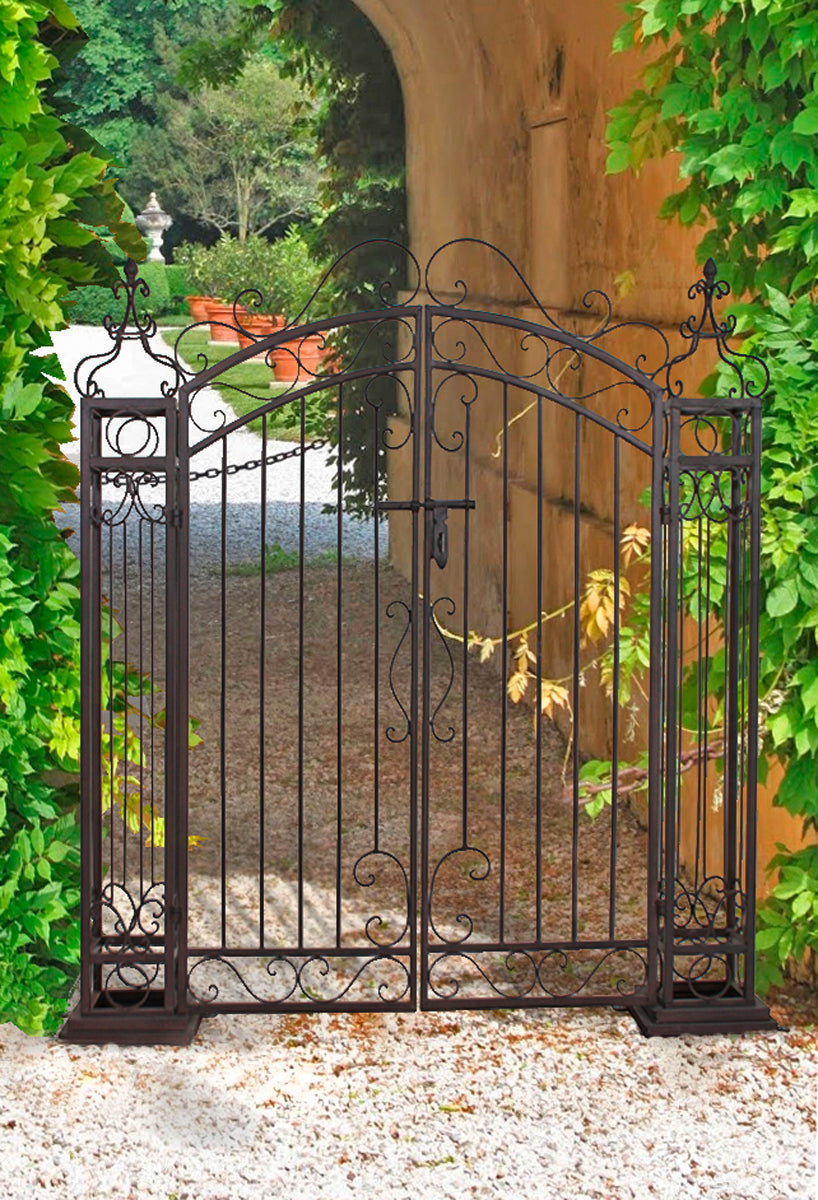 Pforte Gartentor GALERAS Eingangstor Rostoptik von Garden Pleasure