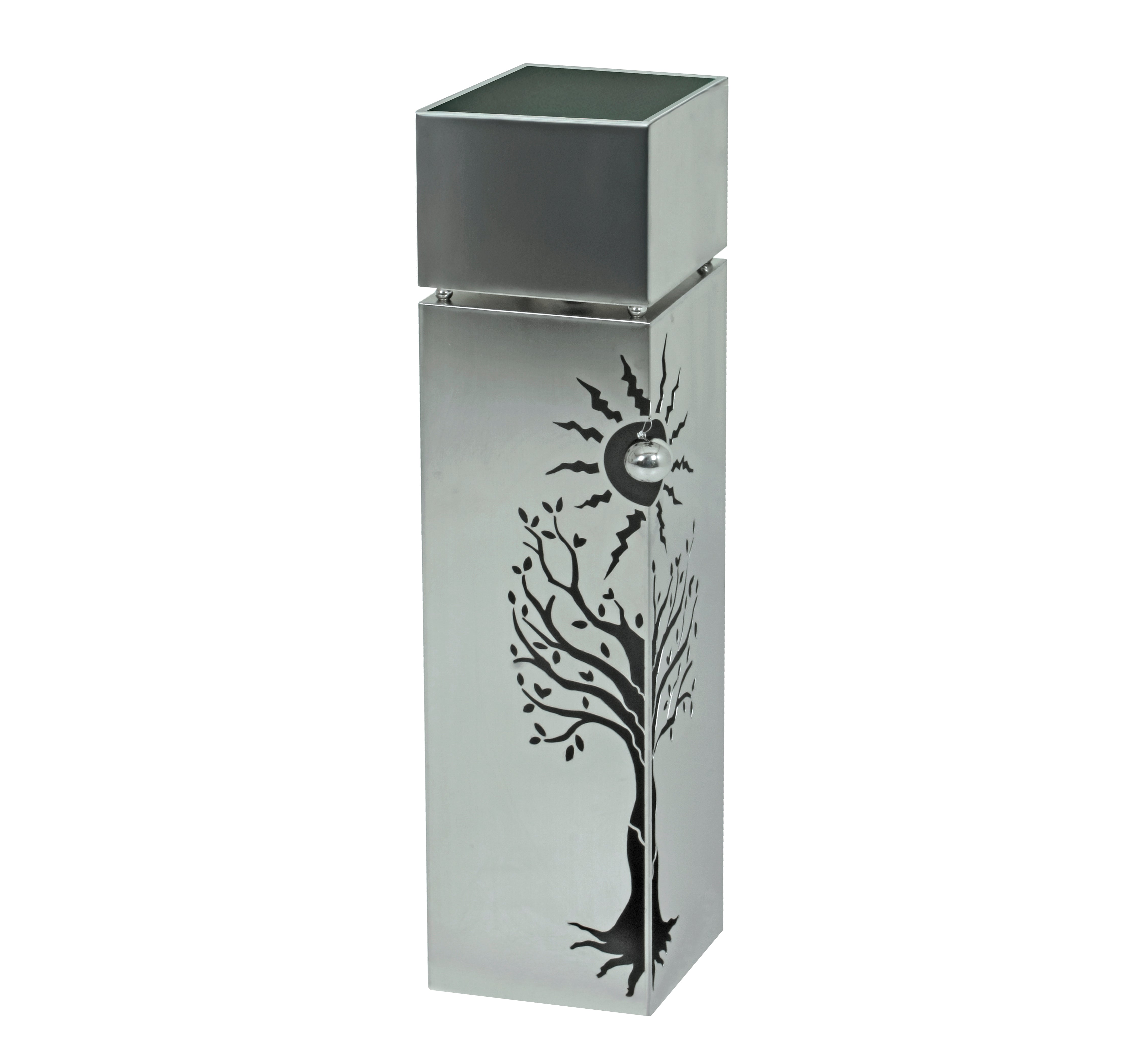 Pflanzsäule Dekosäule BUCHE Blumenständer Edelstahl von Garden Pleasure