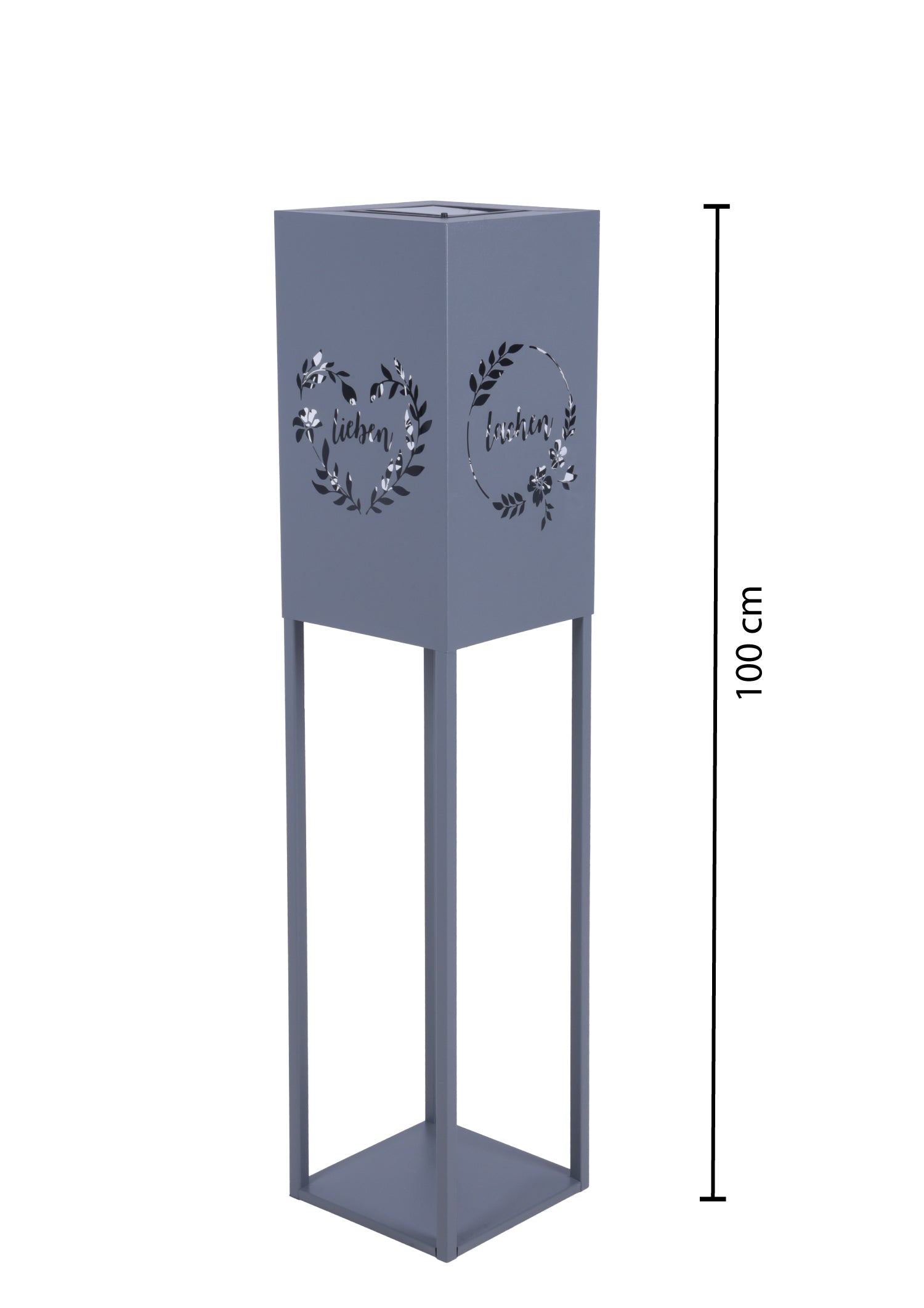 Licht-Dekosäule VIVIAN Dekoration LED-Säule Grau von Garden Pleasure