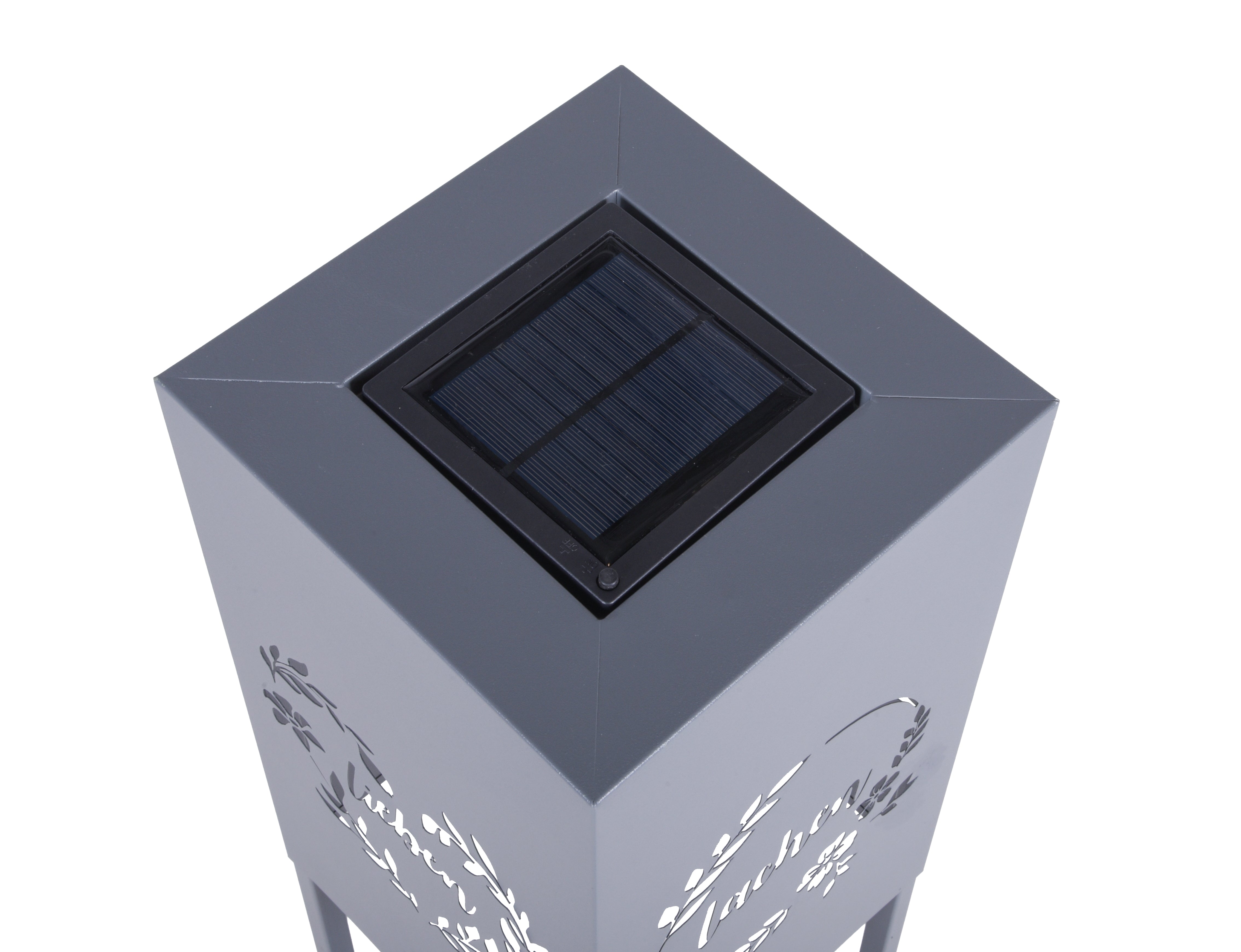 Licht-Dekosäule VIVIAN Dekoration LED-Säule Grau von Garden Pleasure