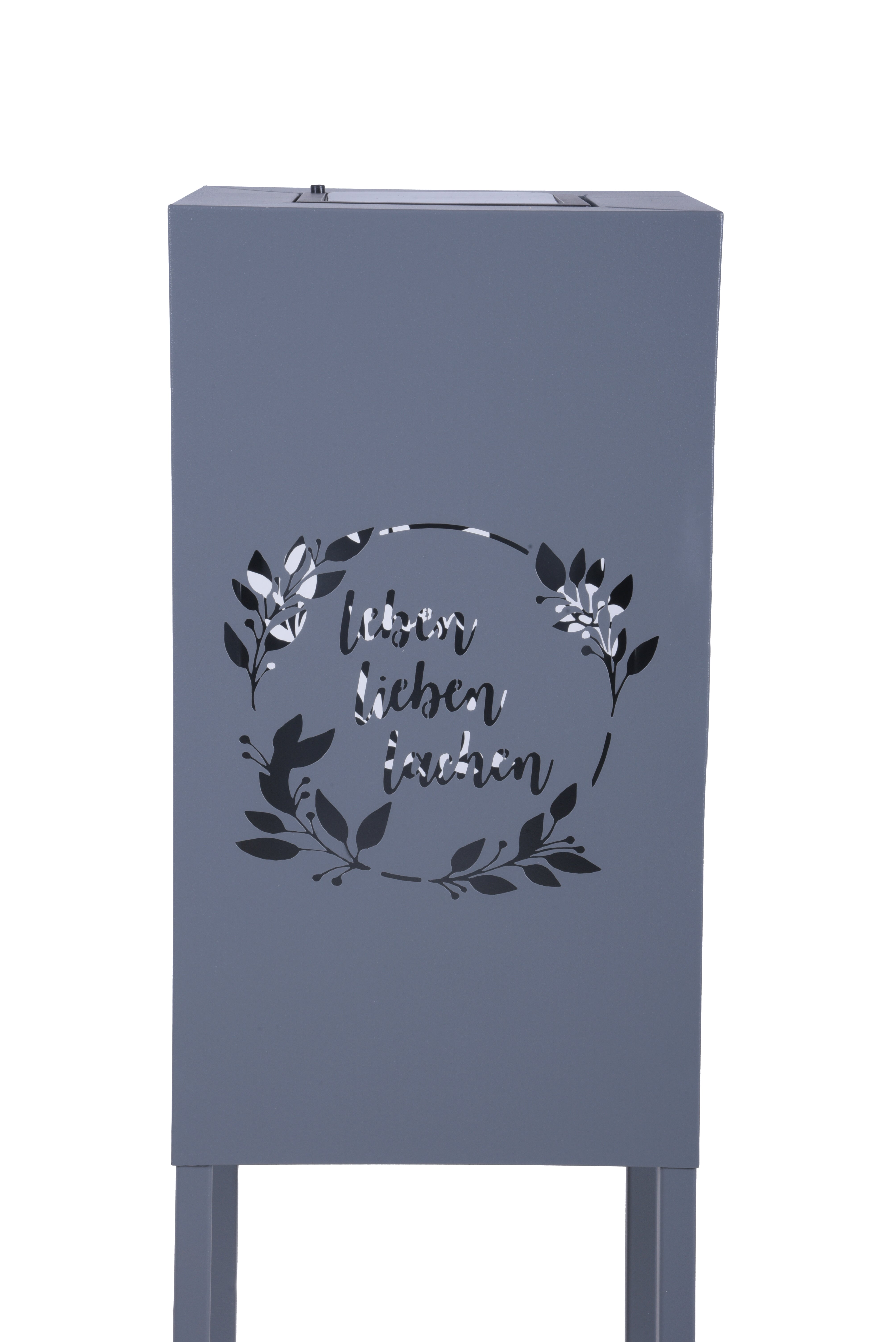 Licht-Dekosäule VIVIAN Dekoration LED-Säule Grau von Garden Pleasure