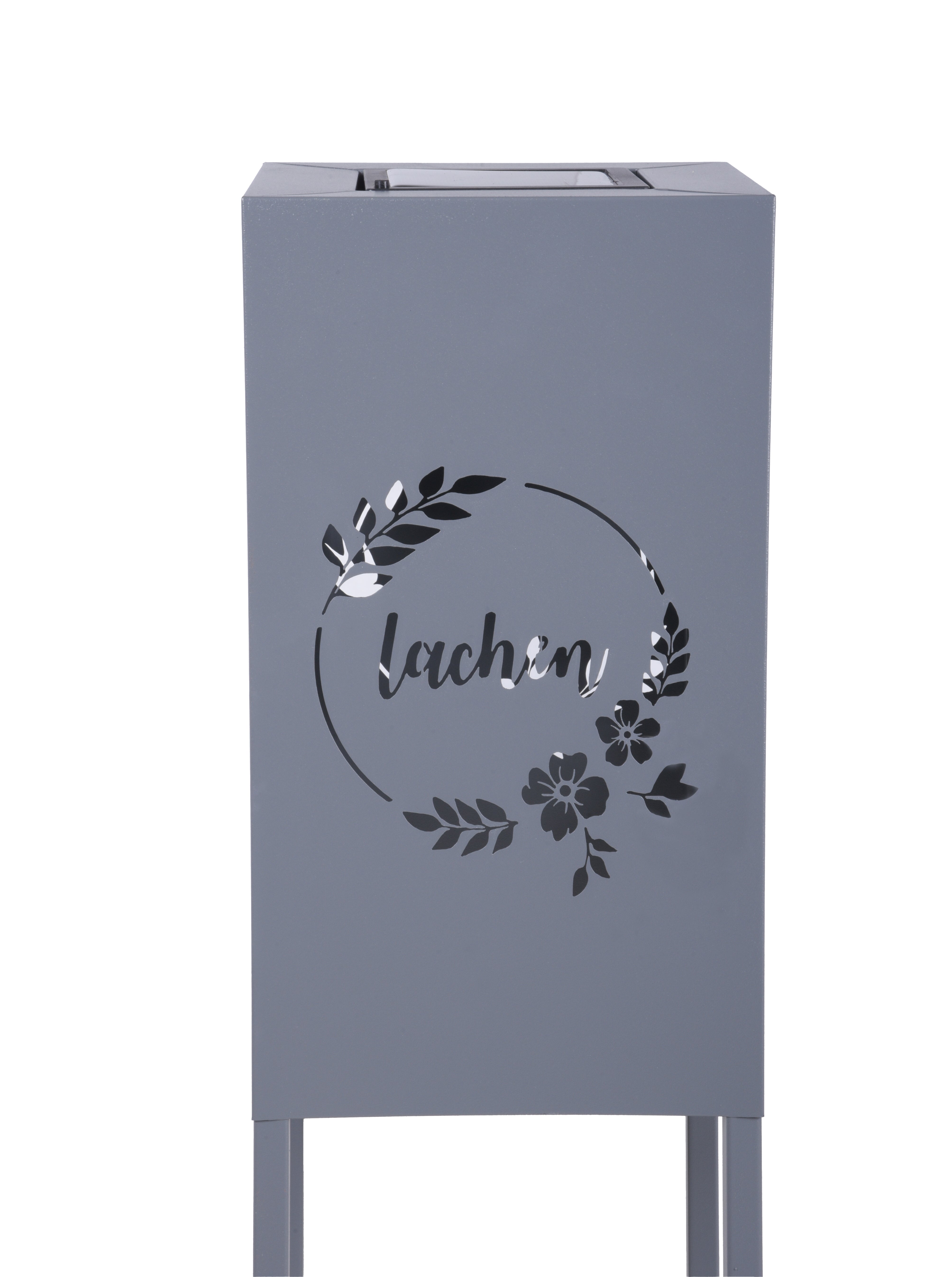 Licht-Dekosäule VIVIAN Dekoration LED-Säule Grau von Garden Pleasure