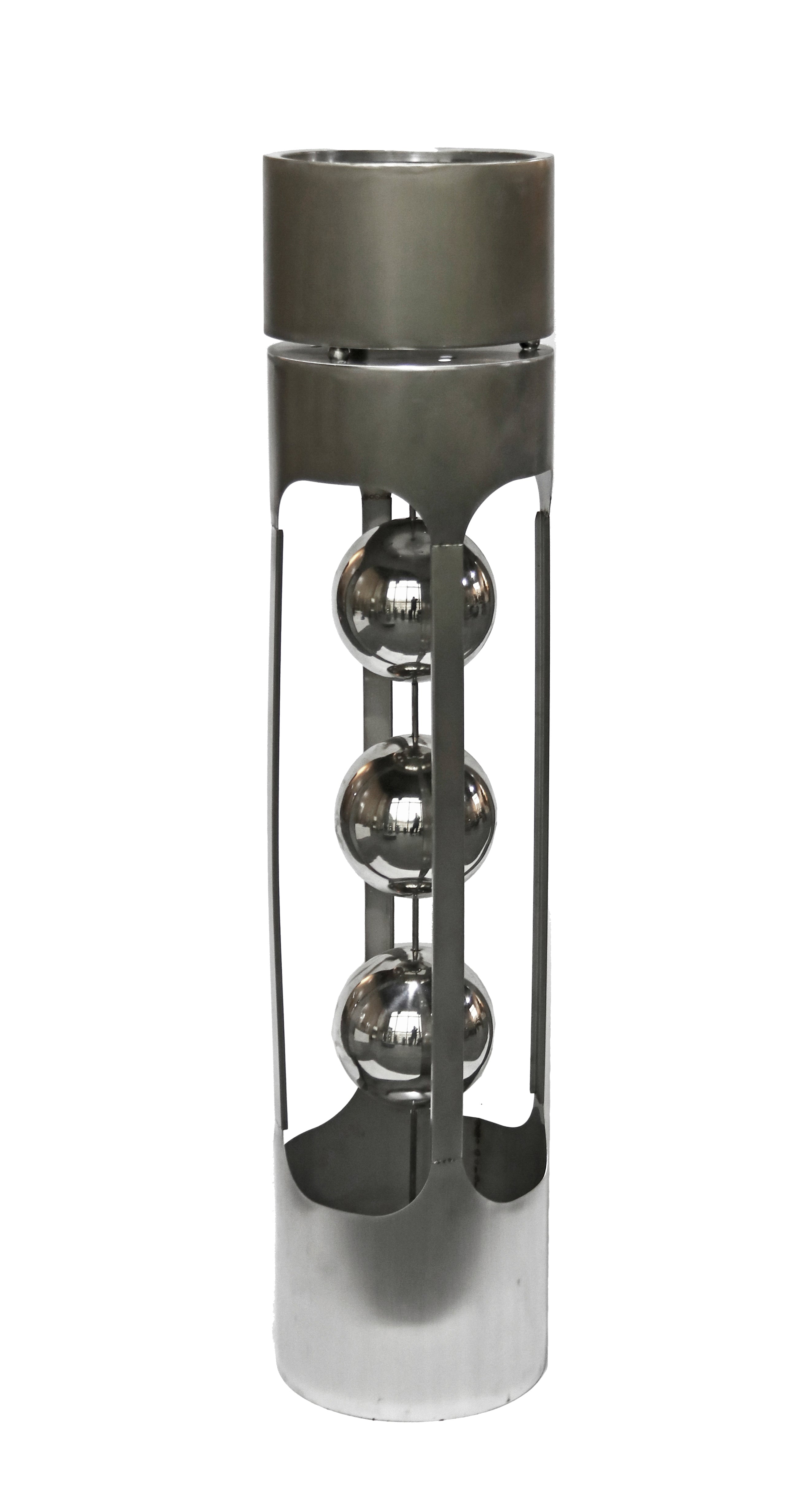 Pflanzsäule Blumenständer PEARL Dekosäule Edelstahl von Garden Pleasure