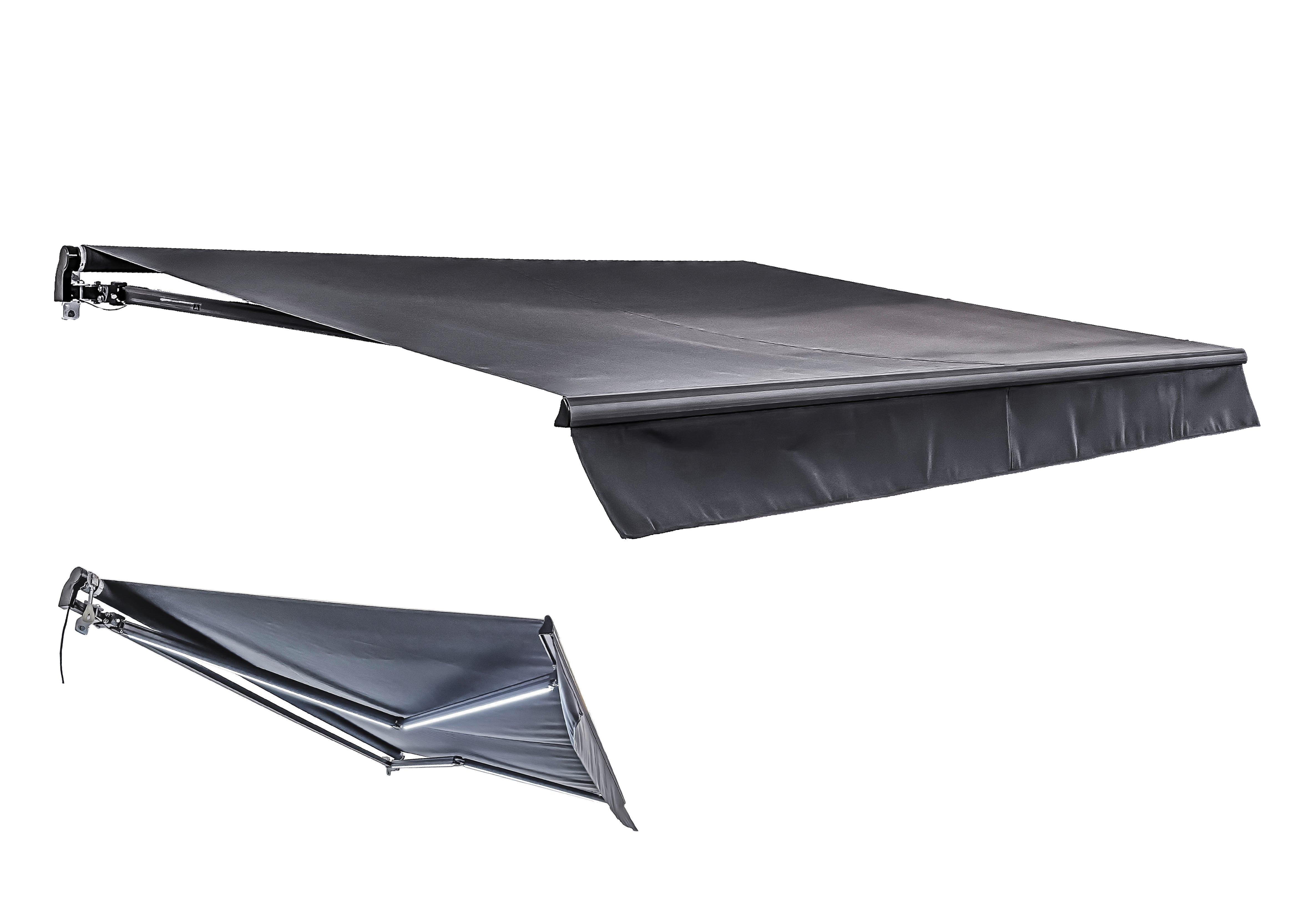 Elektrische Gelenkarmmarkise LED Markise Motorisiert Sonnenschutz von Garden Pleasure