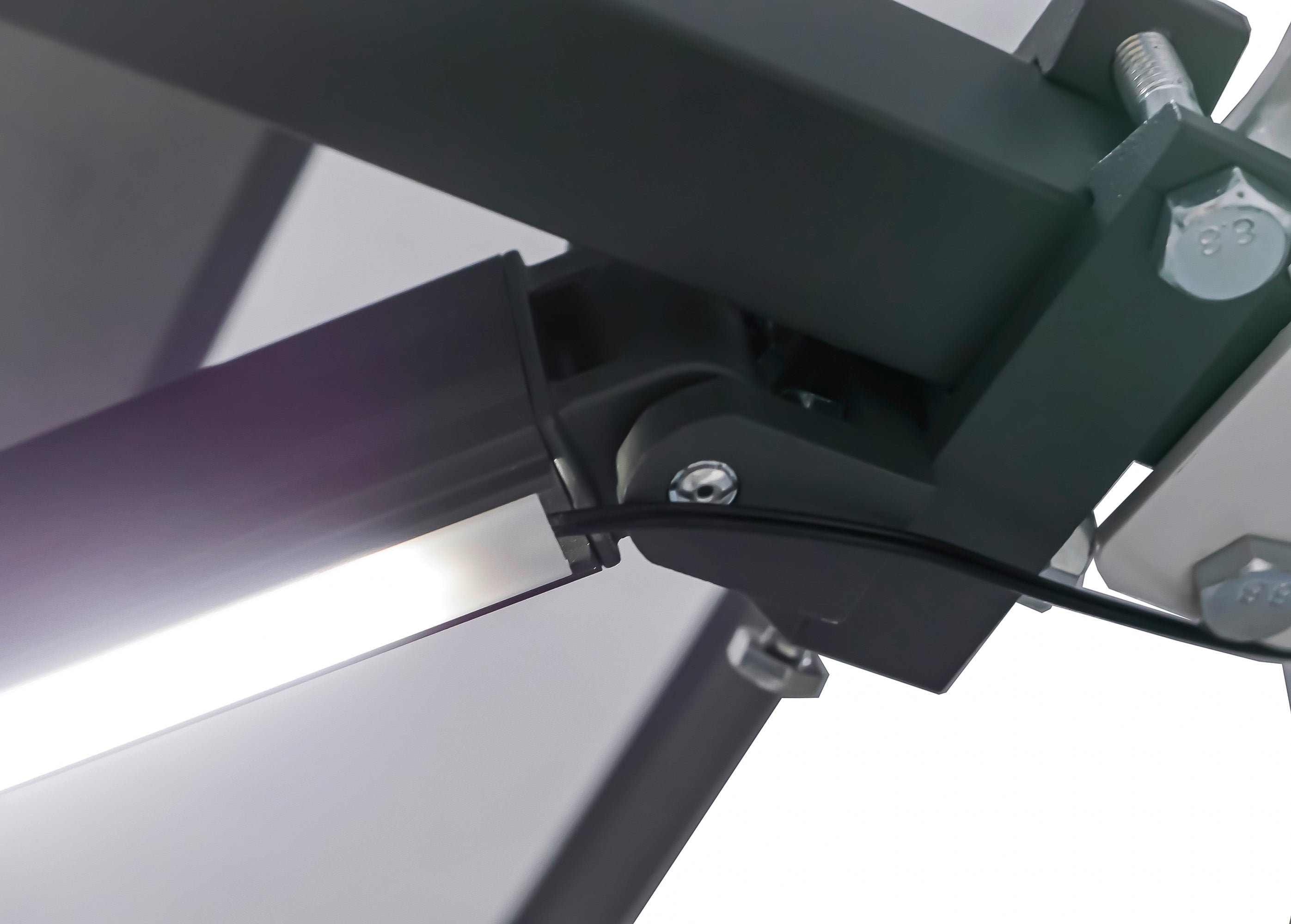 Elektrische Gelenkarmmarkise LED Markise Motorisiert Sonnenschutz von Garden Pleasure