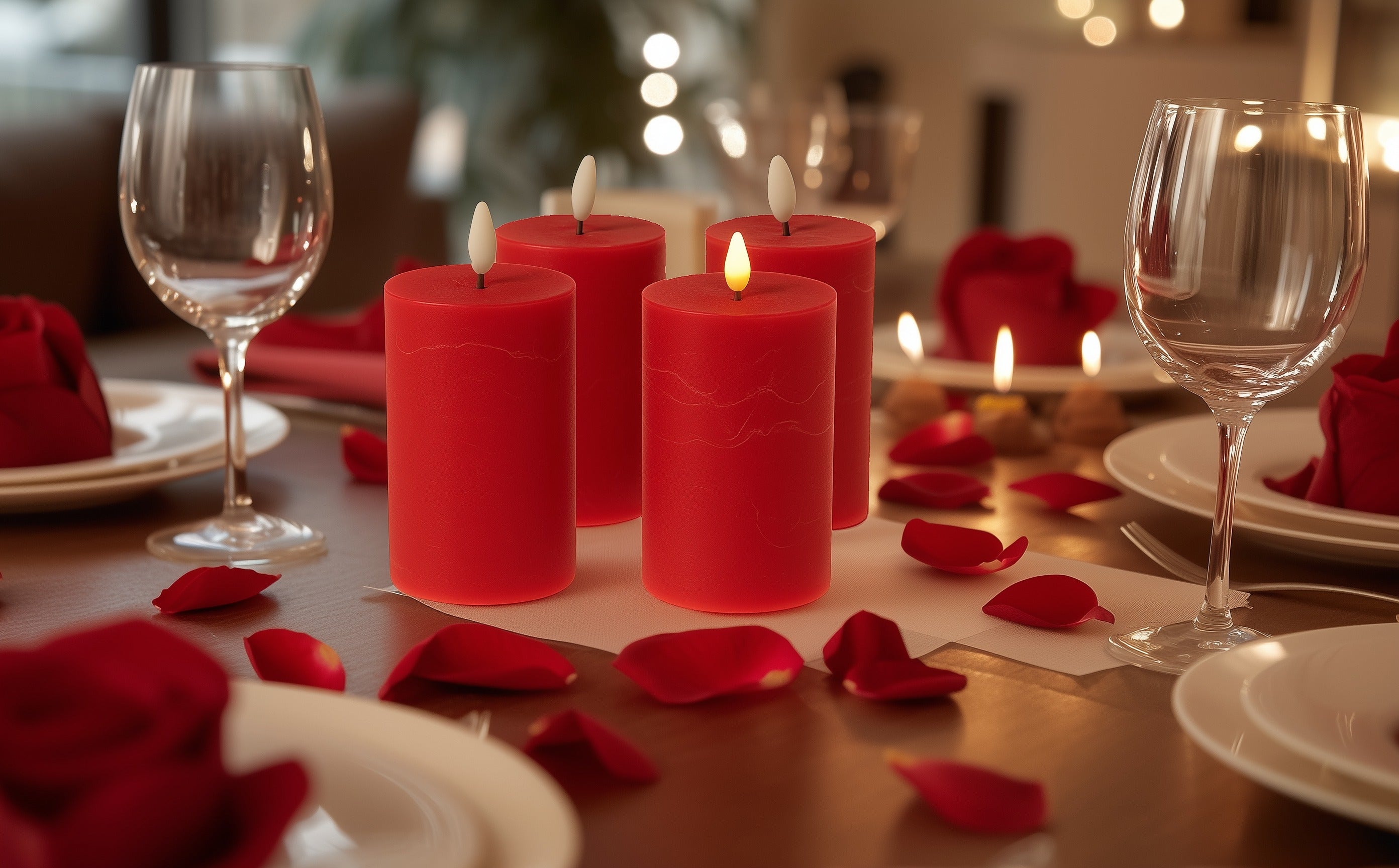 LED Kerzen mit Timer | Stumpenkerze 15x7,5 cm | LED Echtwachskerzen mit 3D Flamme und Fernbedienung | versch. Farben zur Auswahl