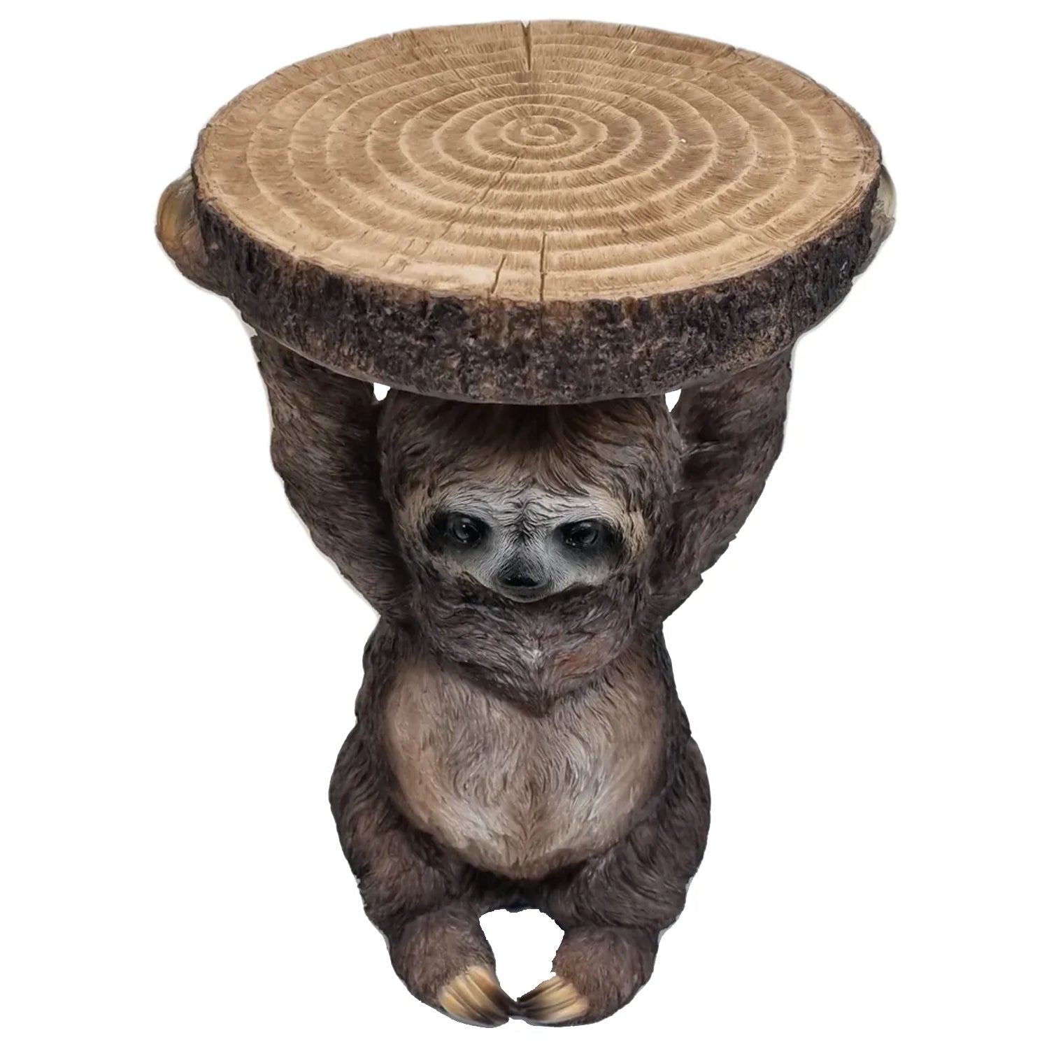 Beistelltisch Outdoor und Indoor | Faultier Tisch Faultier Deko Beistelltisch für Pflanzen | Faultier Figuren