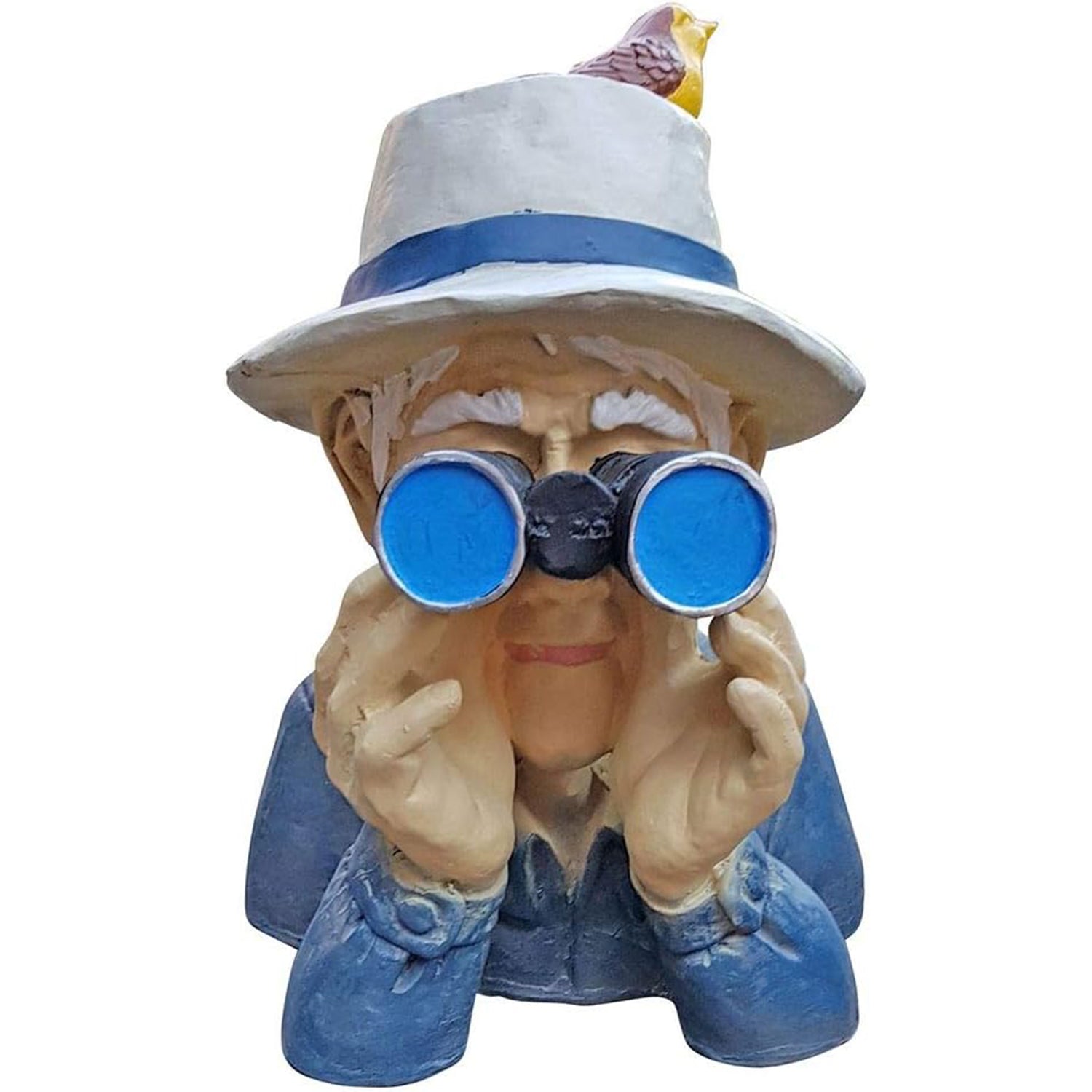 Spanner Dekofigur Gartendekoration Opa Paschulke mit Fernglas