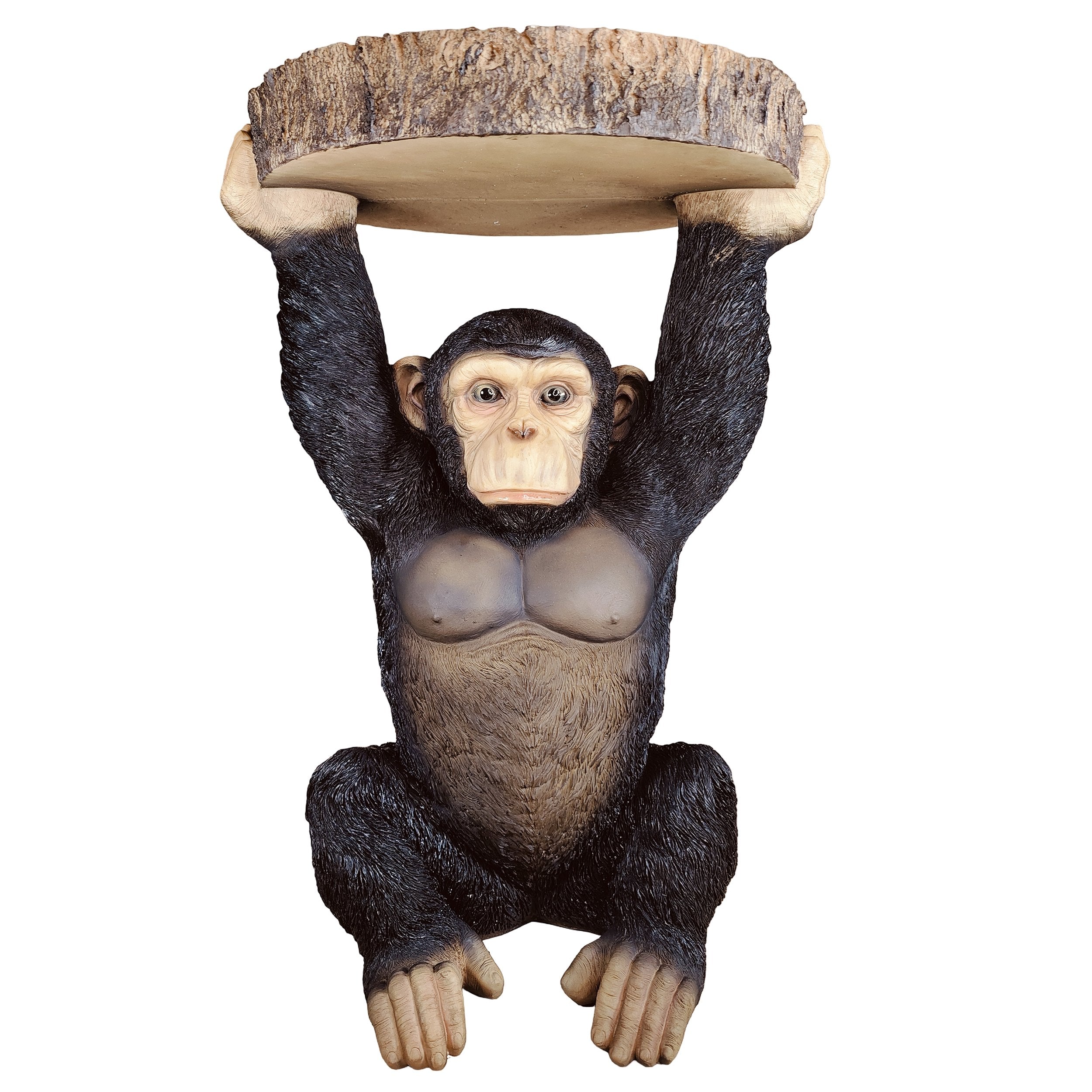 Beistelltisch Tiere Affe Figur als Telefontisch klein Beistelltisch Design für Garten Terrasse Balkon und Wohnbereich