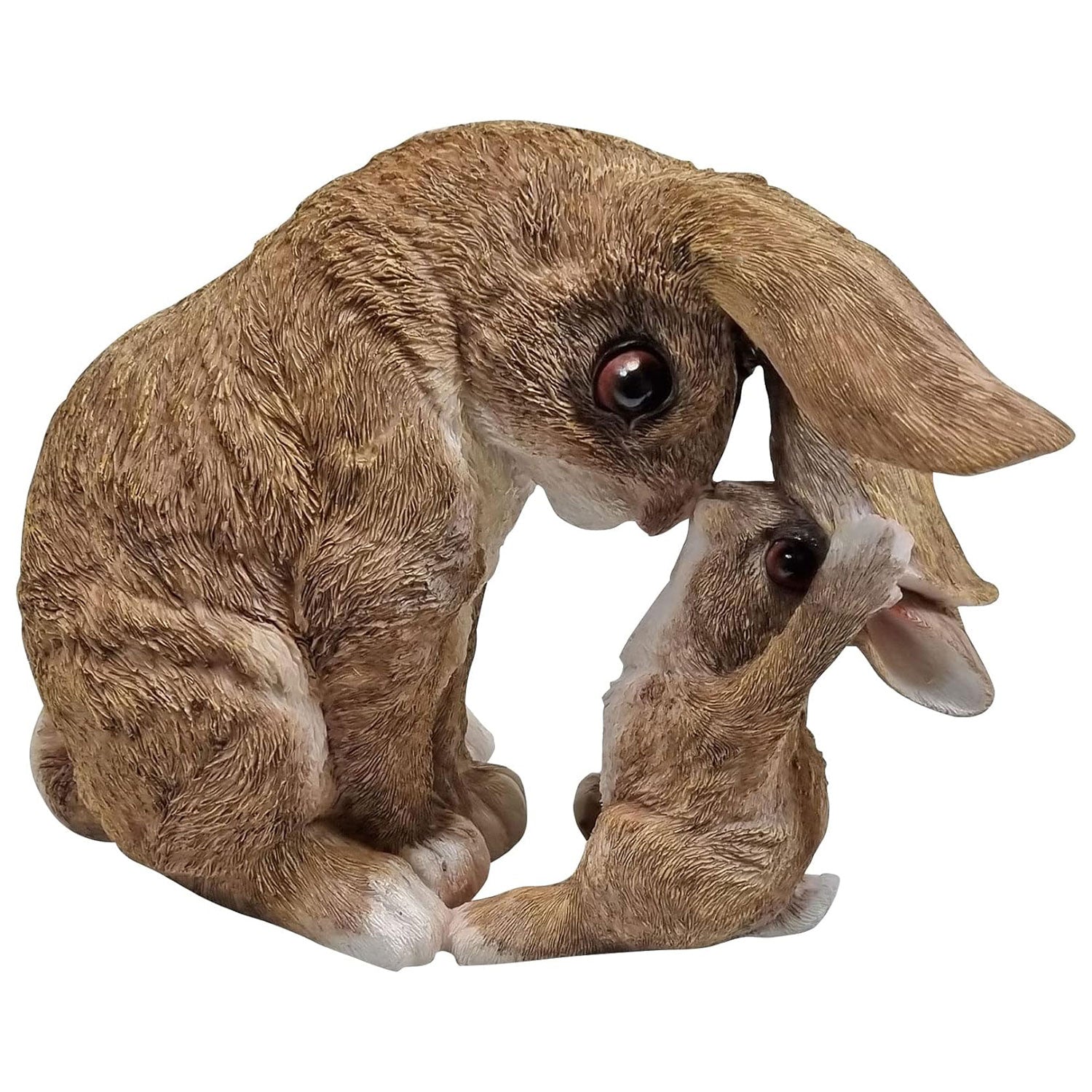 Dekofigur Hase mit Kind Kaninchen Hase Feldhase