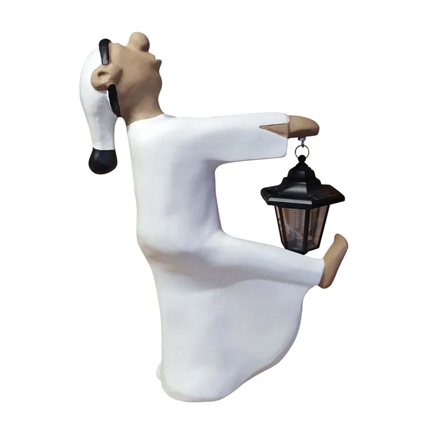 Schlafwandler Figur Fritz mit LED-Solarlaterne 52 cm Firstfigur Dachfiguren Dachschmuck Dachfigur