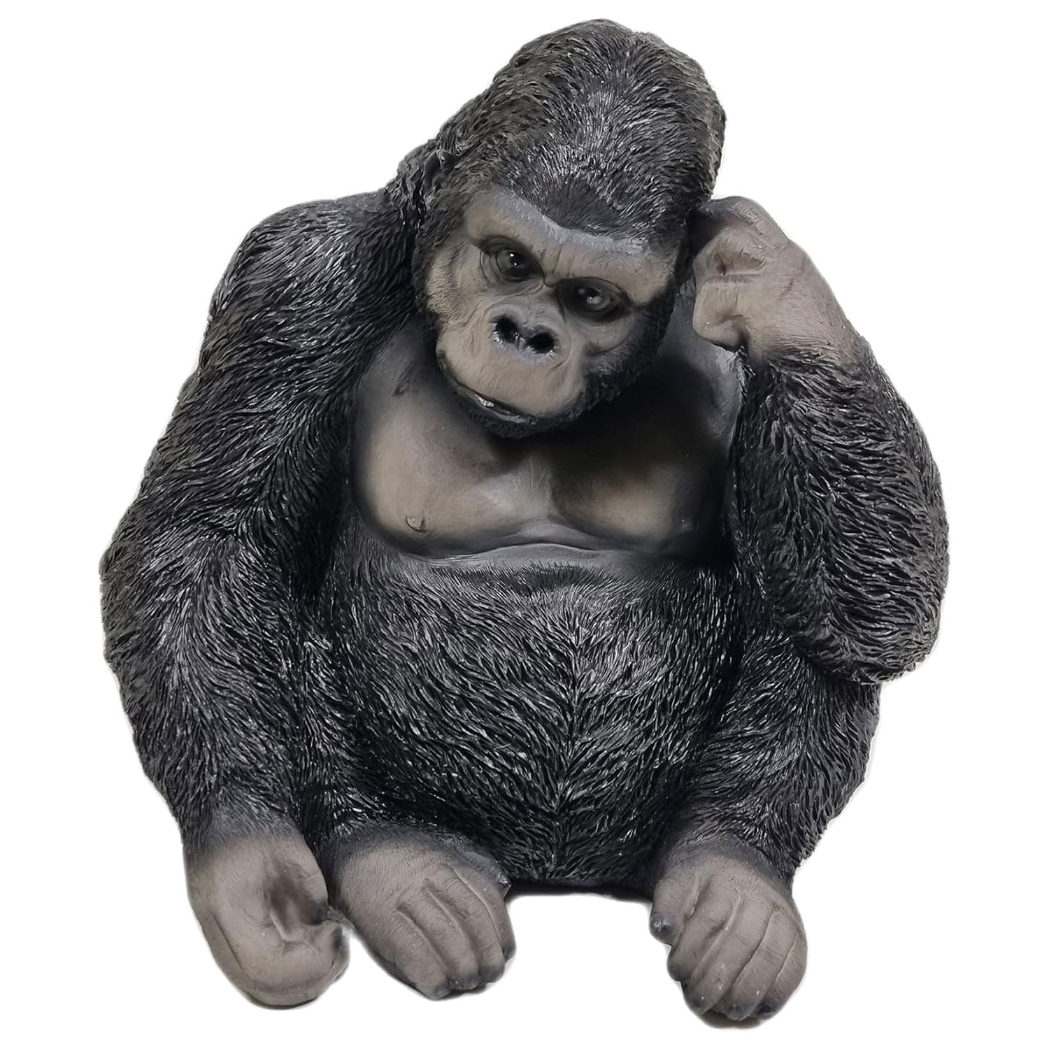 Dekofigur Gorilla Enrico nachdenklich Gartenfigur Tierfigur Affenfigur