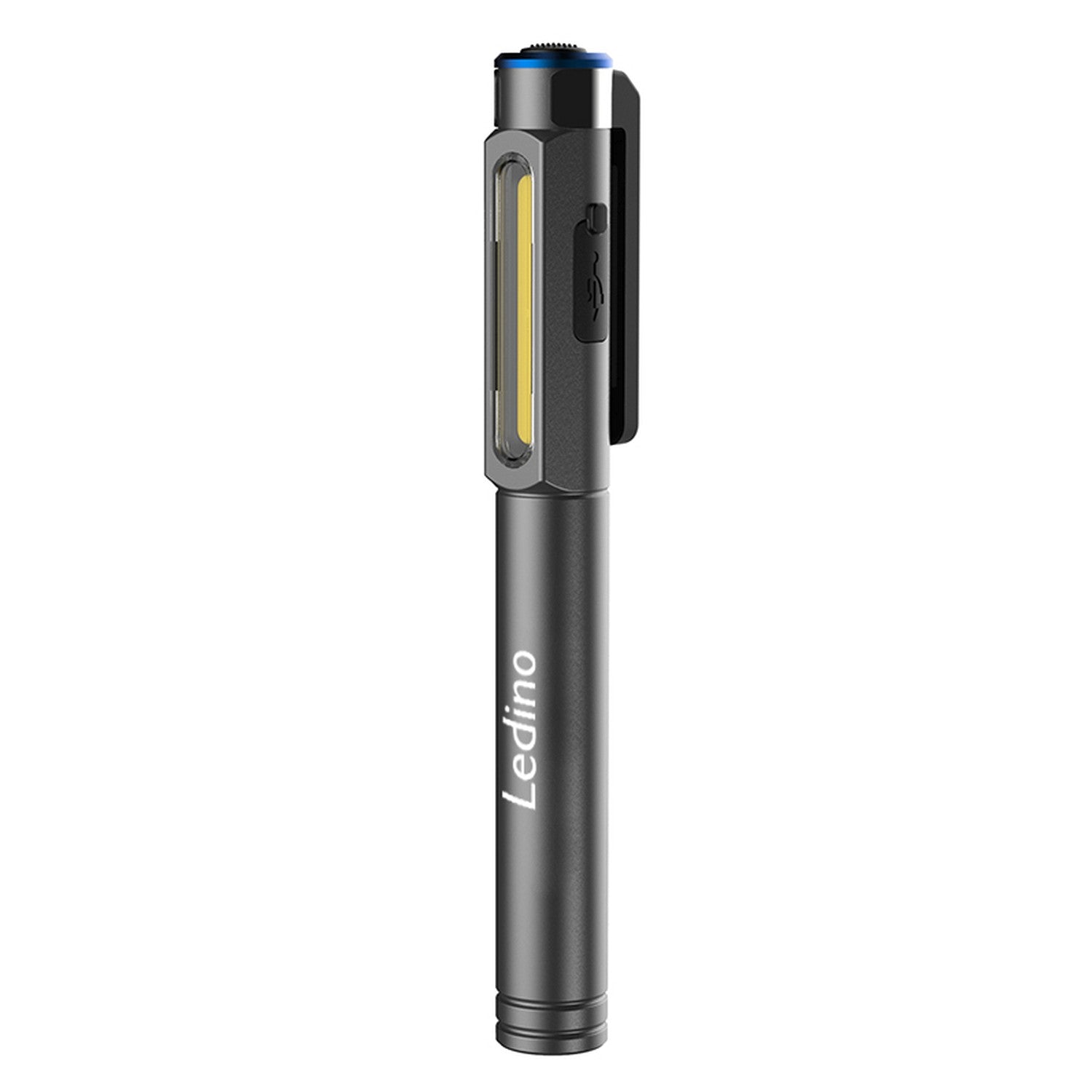 Ledino LED Light Pen Perlach – 250 lm Aluminium-Stiftlampe IPX2 IK07 Li-Ion 500 mAh USB-C