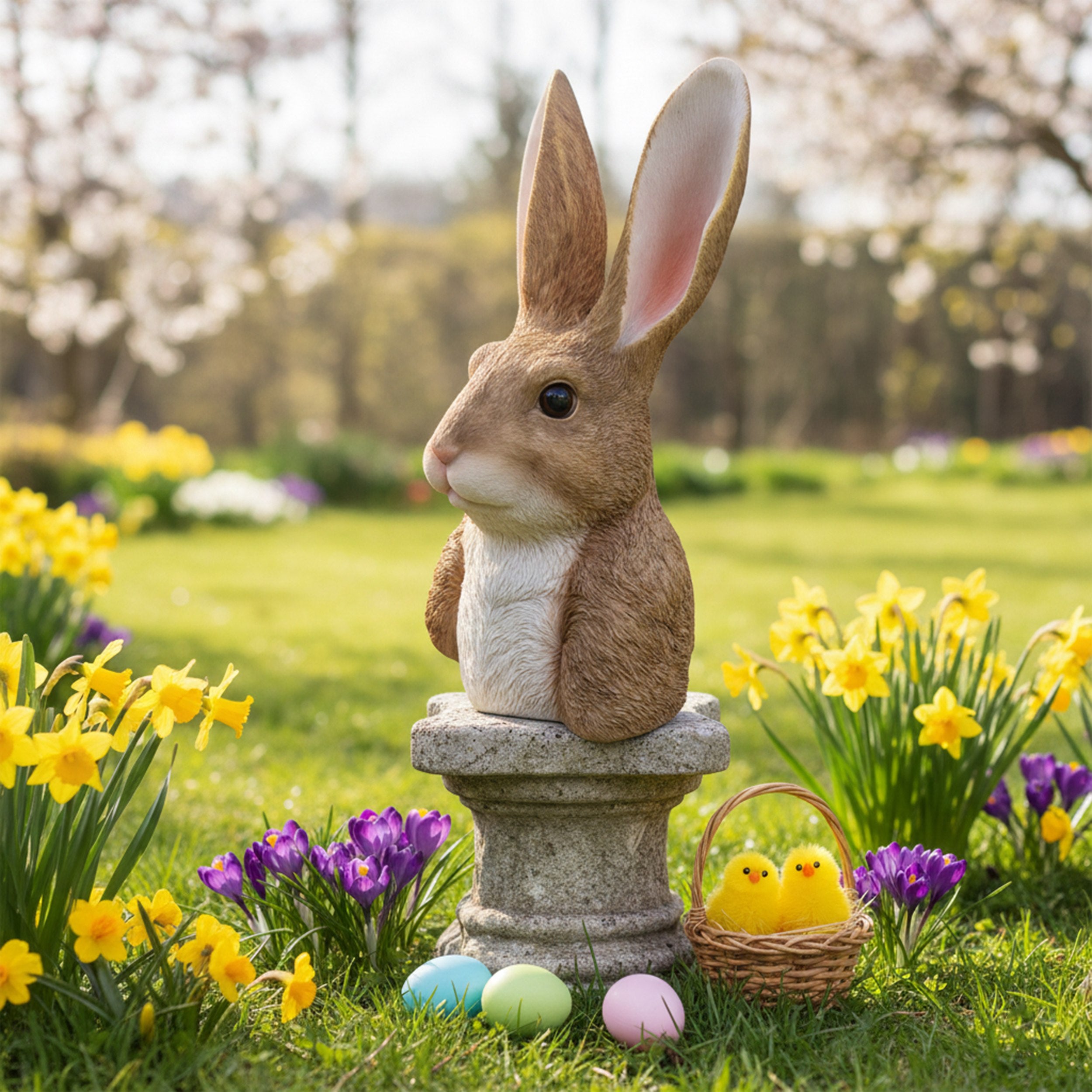 Hasenbüste als Dekofigur für Osterdekoration und Wohnräume
