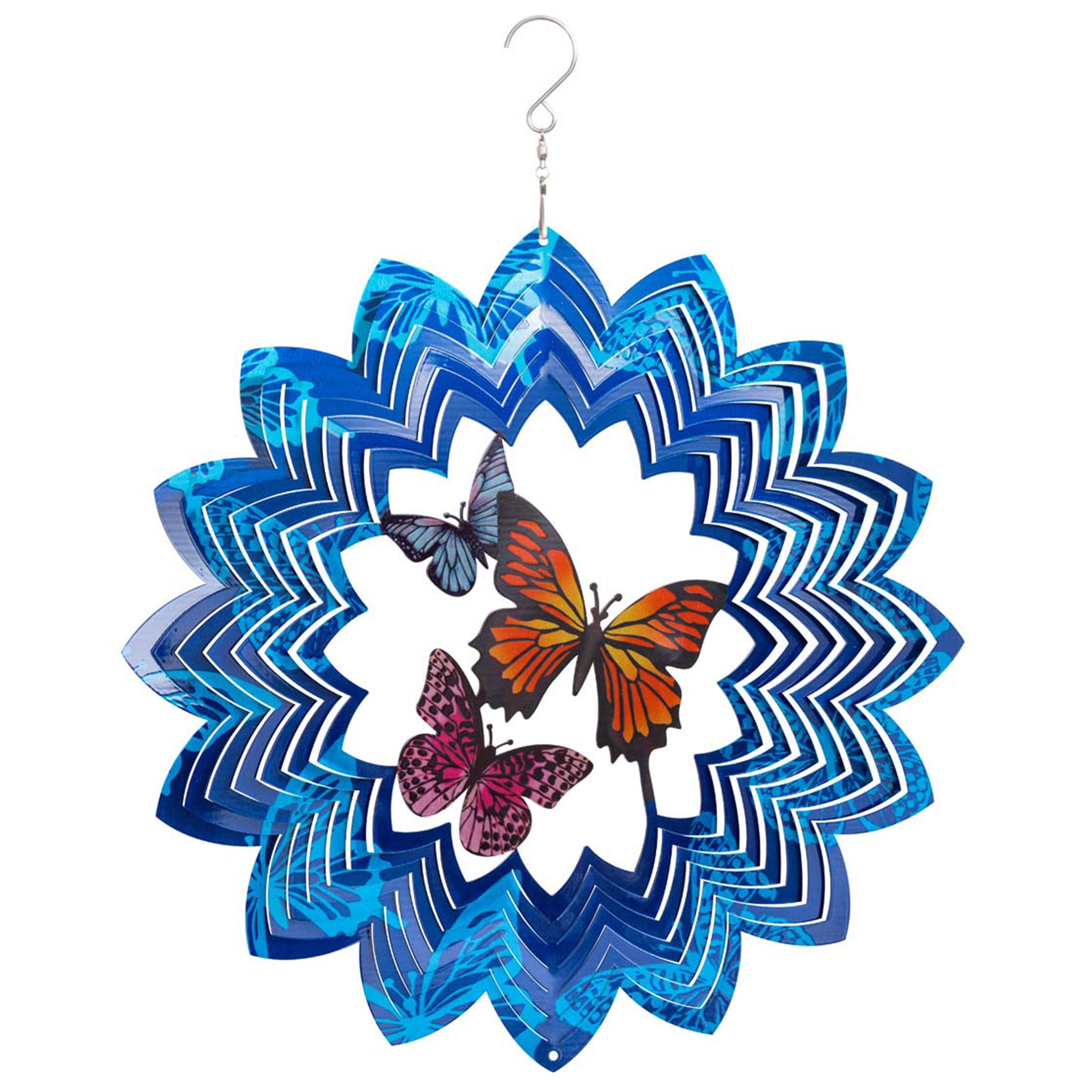 Kinetic Art 3D Butterflies Metall Windspiel hängend außergewöhnliche Windspiele Edelstahl