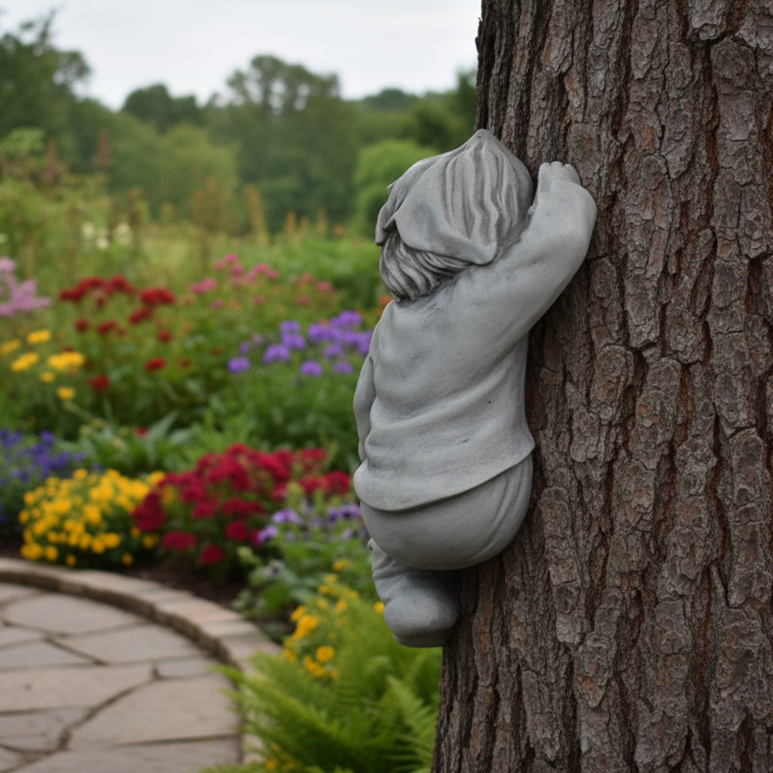 Wichtel Figur Zwerg kletternder Gnom Wichtel Deko Wichtelmännchen