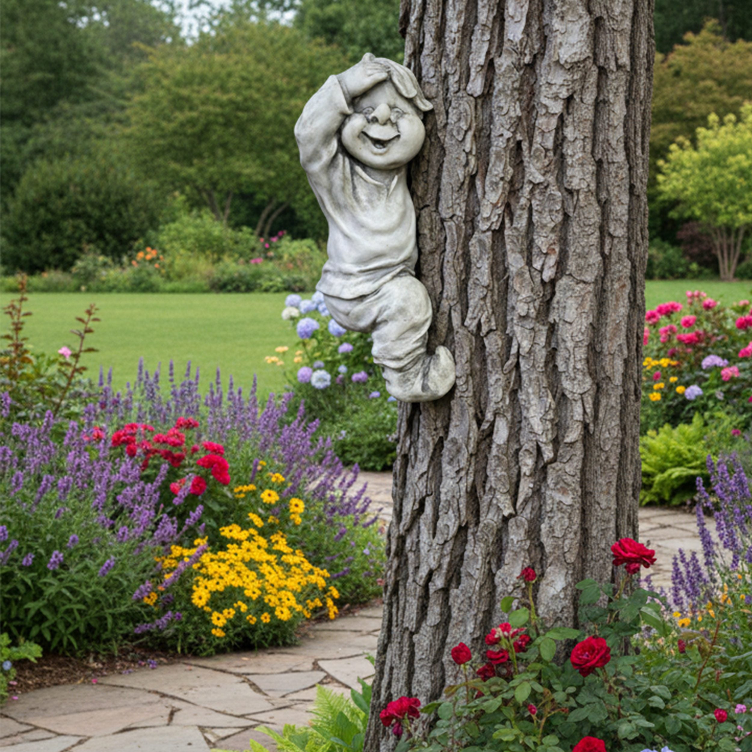 Wichtel Figur Zwerg kletternder Gnom Wichtel Deko Wichtelmännchen