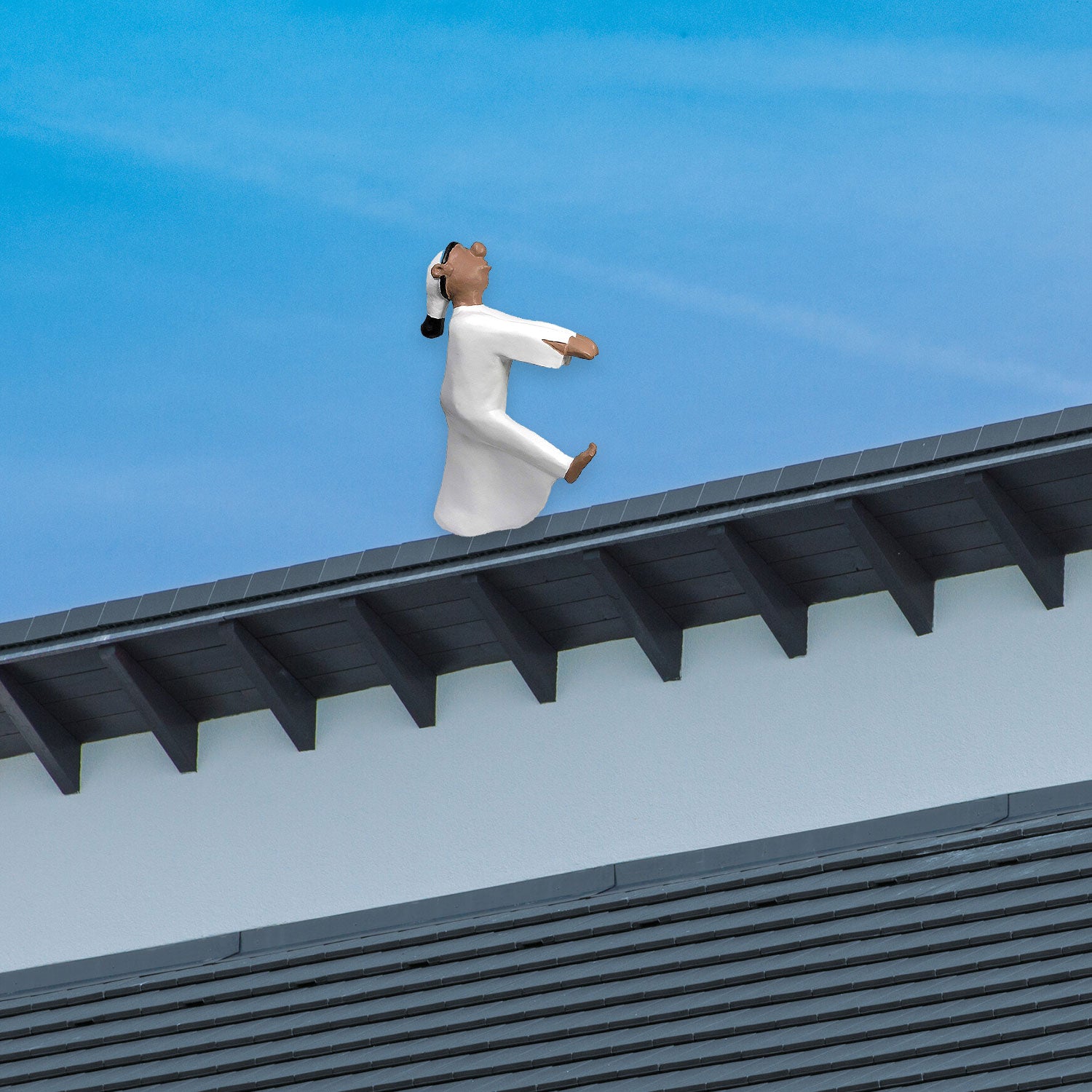 Firstfigur Schlafwandler Figur Hubert Firstschmuck Dachschmuck 52 cm Dachfigur Schlafwandler